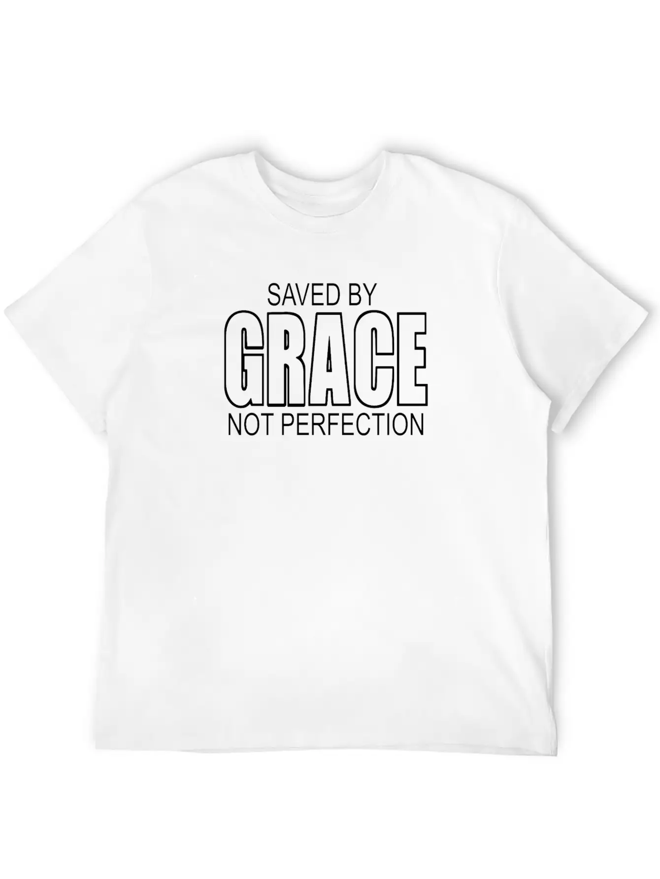 Saved By Grace Not Perfection Unisex Casual T-Shirt – Clean Design For Daily Comfort