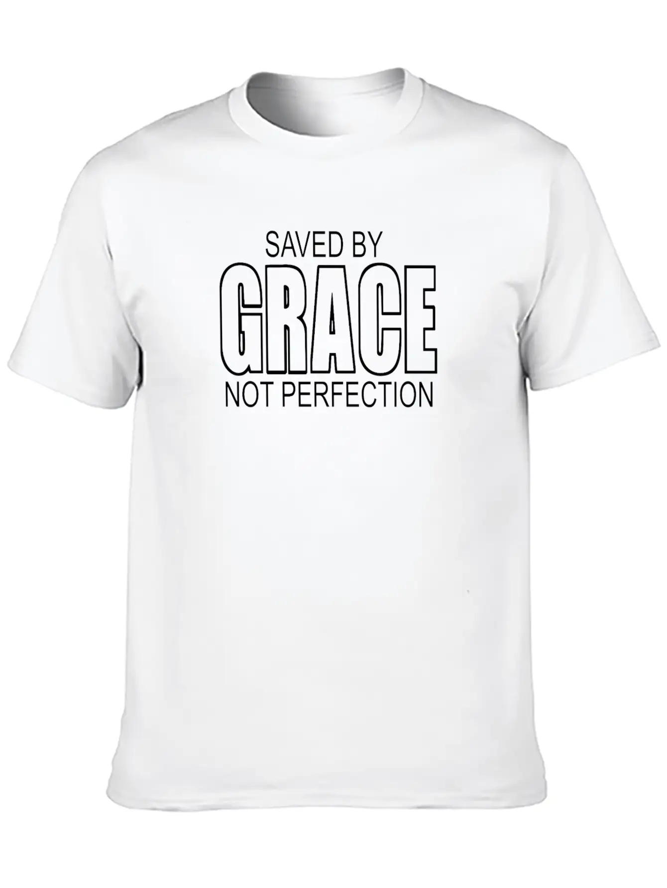 Saved By Grace Not Perfection Unisex Casual T-Shirt – Clean Design For Daily Comfort