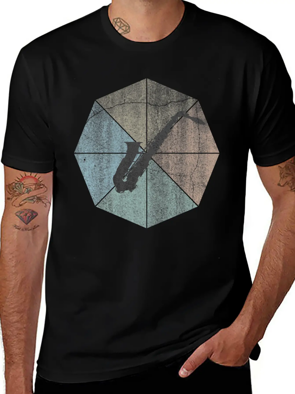 Saxophone Breathable Soft Cotton T-Shirt – Timeless Casual Look