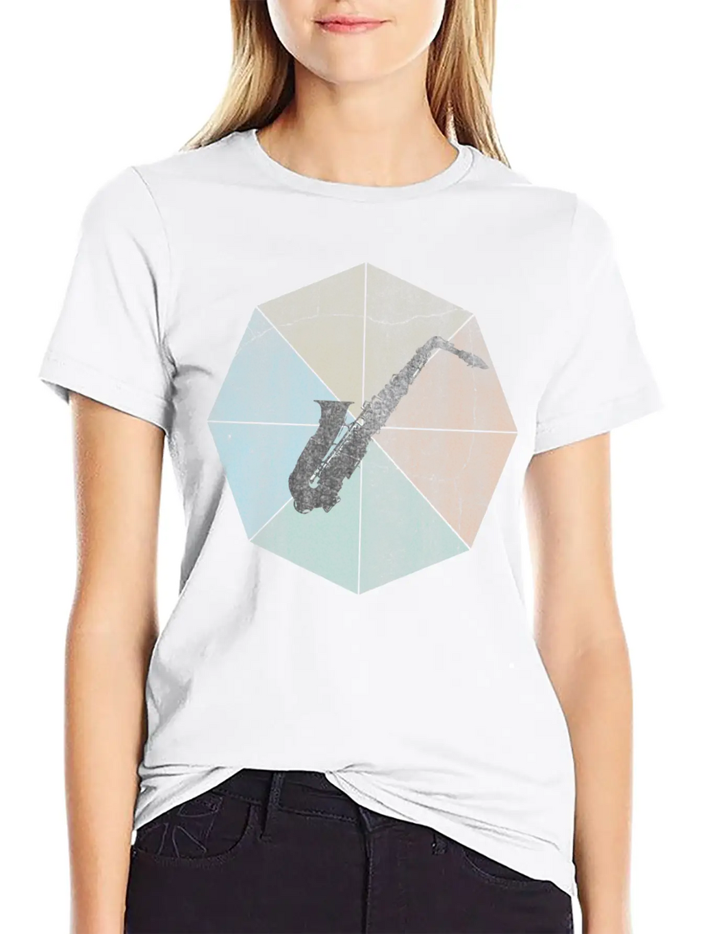 Saxophone Breathable Soft Cotton T-Shirt – Timeless Casual Look