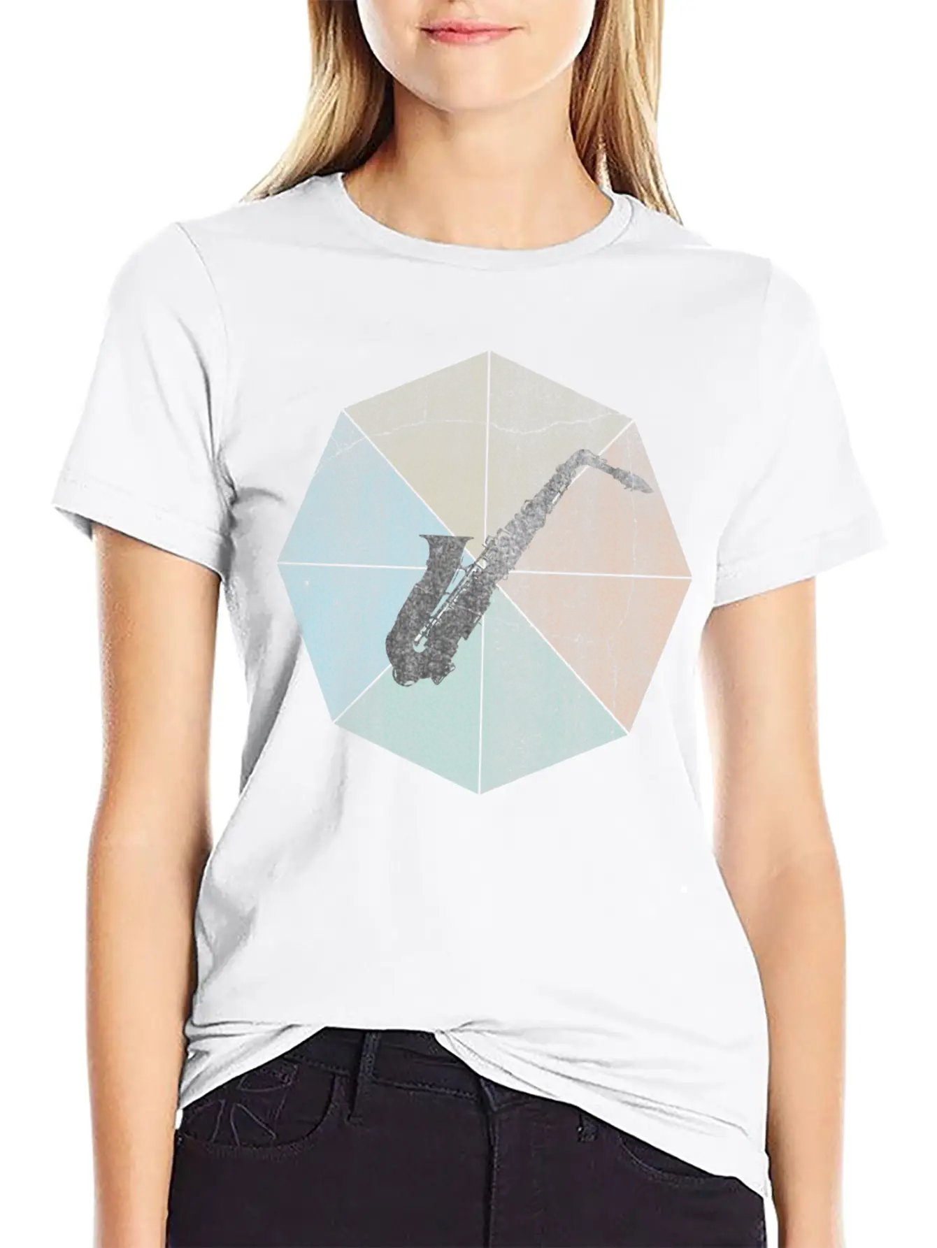 Saxophone Breathable Soft Cotton T-Shirt – Timeless Casual Look
