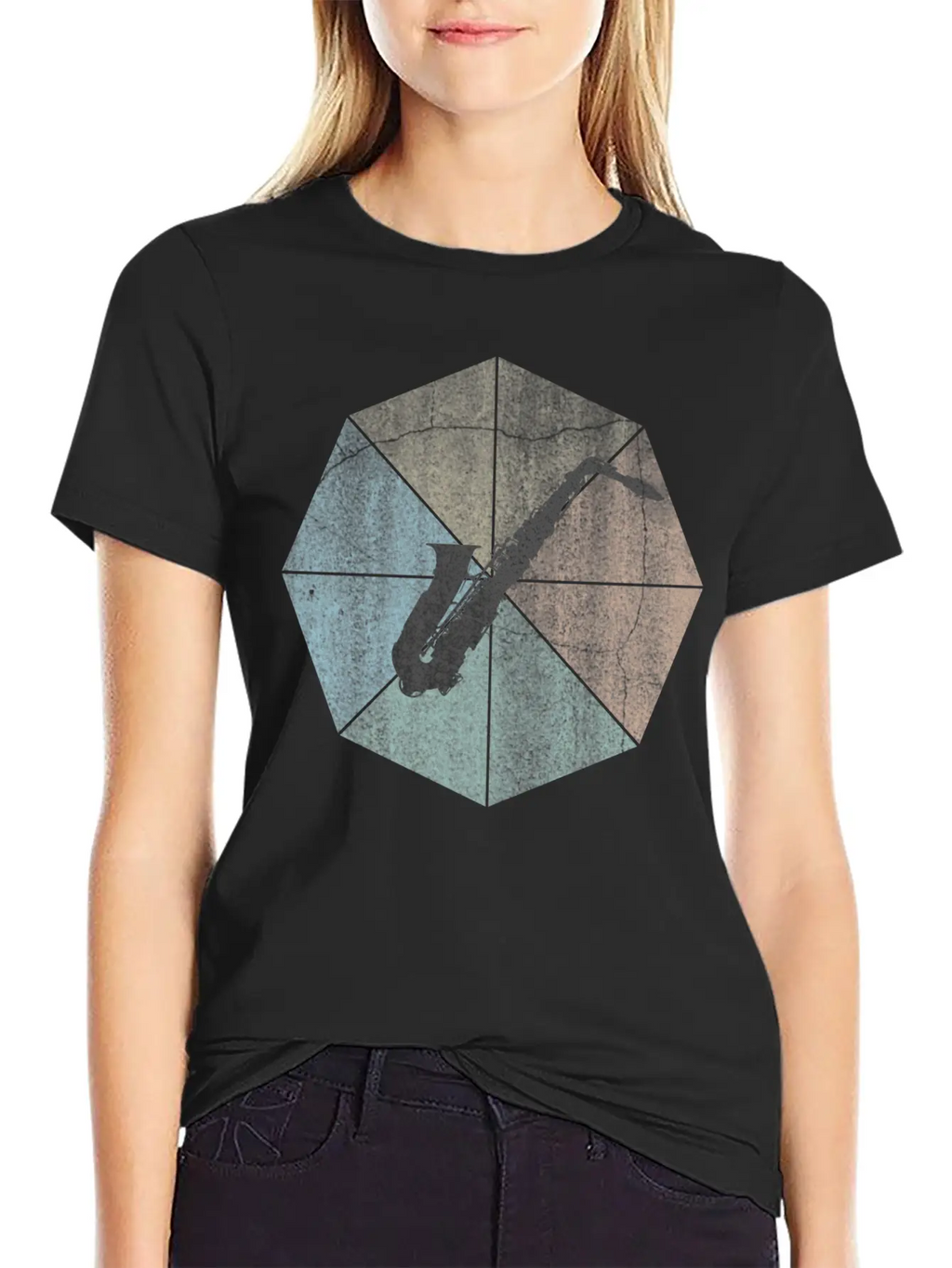 Saxophone Breathable Soft Cotton T-Shirt – Timeless Casual Look