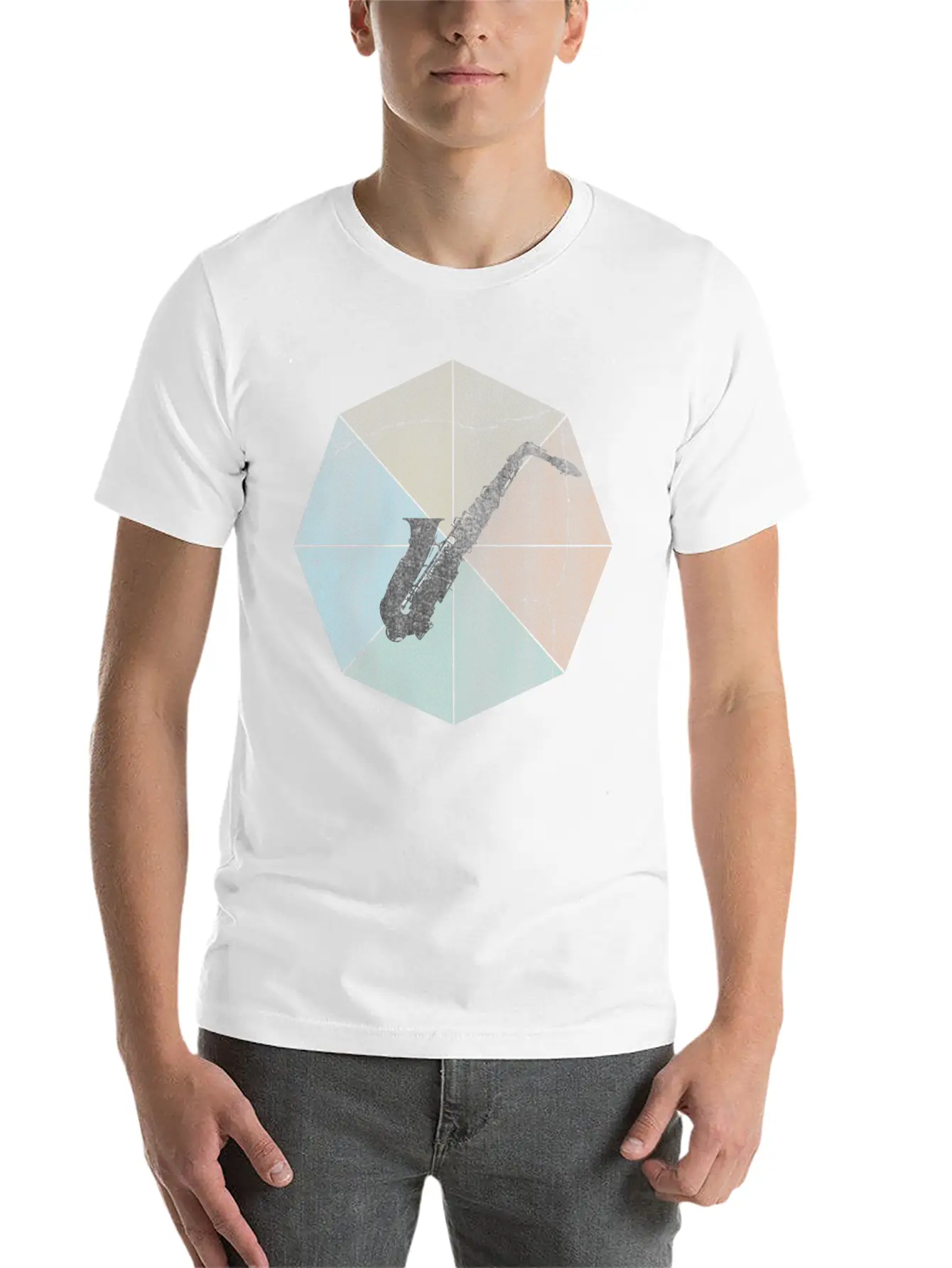 Saxophone Breathable Soft Cotton T-Shirt – Timeless Casual Look
