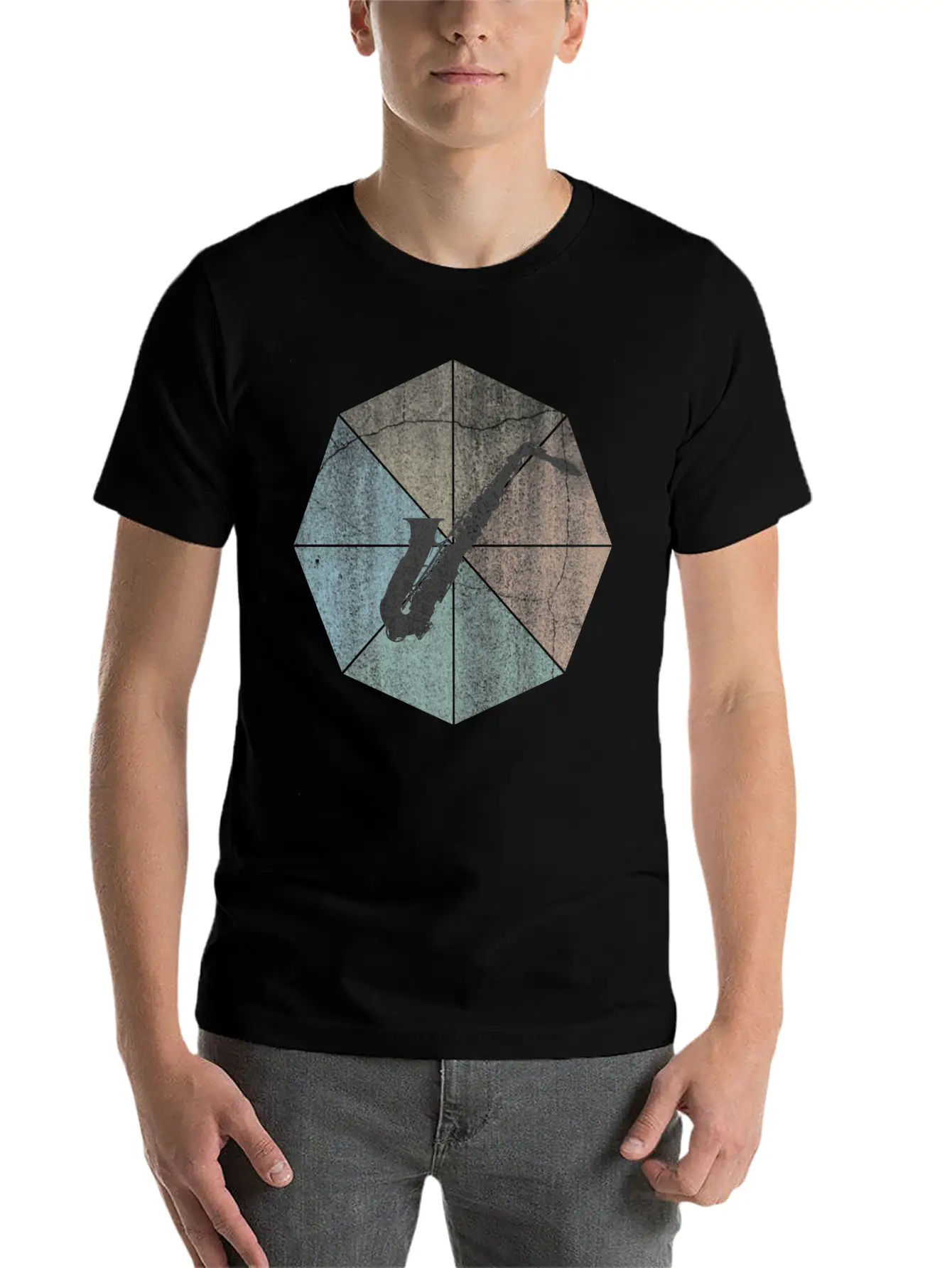Saxophone Breathable Soft Cotton T-Shirt – Timeless Casual Look