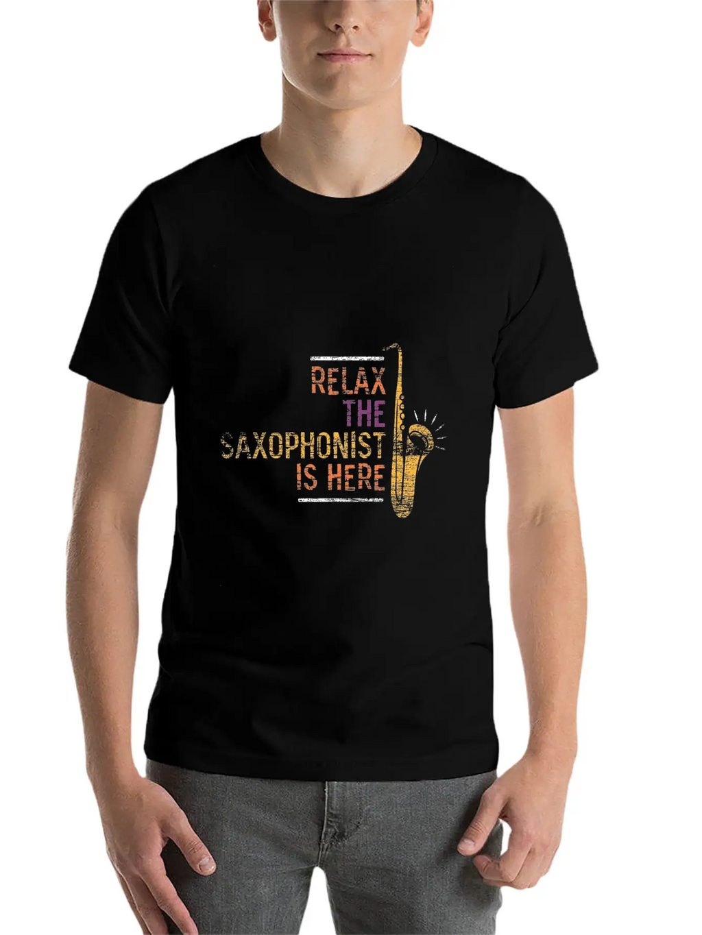 Saxophone Concert Unisex Casual T-Shirt – Clean Design For Daily Comfort