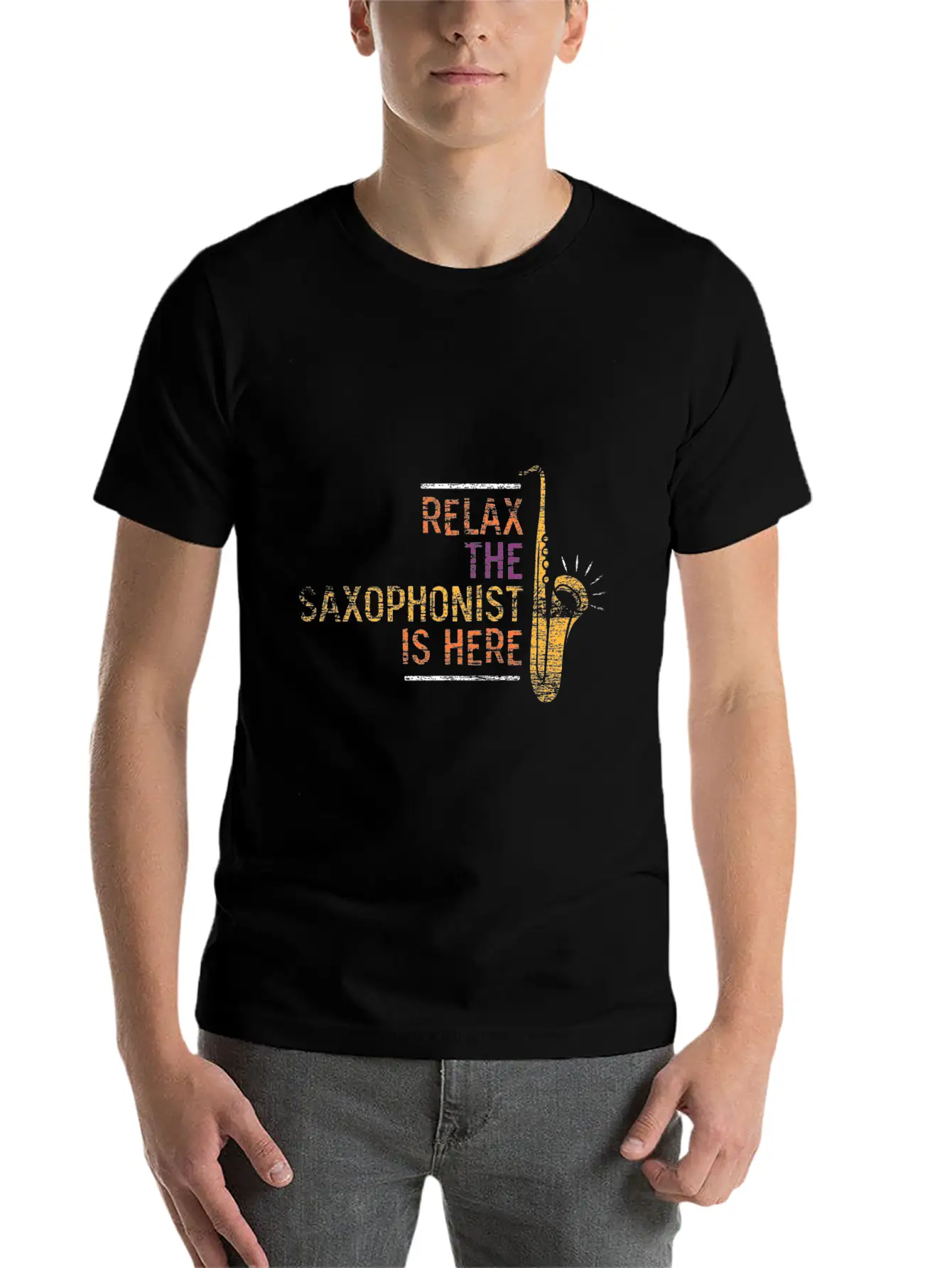 Saxophone Concert Unisex Casual T-Shirt – Clean Design For Daily Comfort