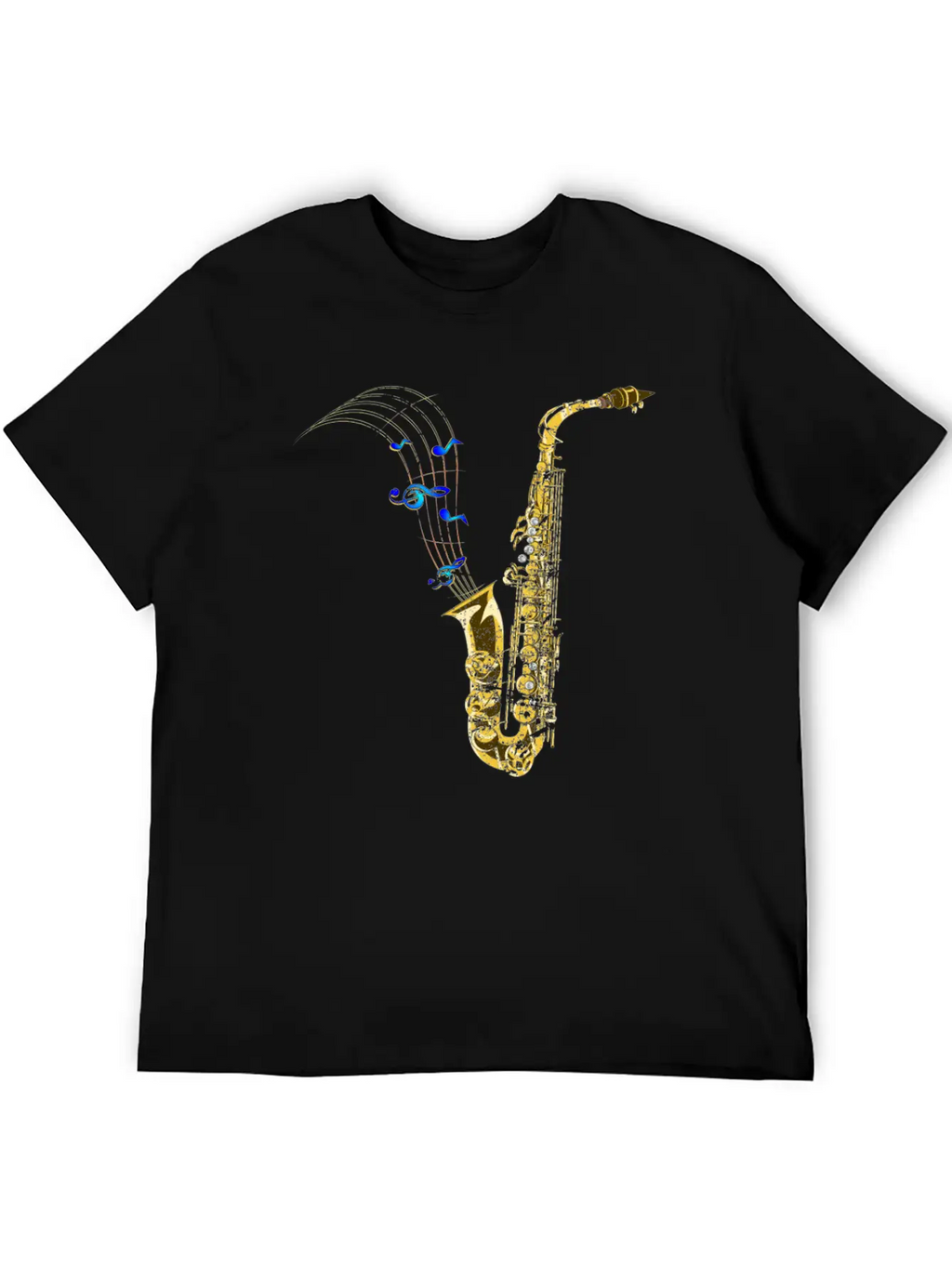Saxophone Music Unisex Casual T-Shirt – Clean Design For Daily Comfort