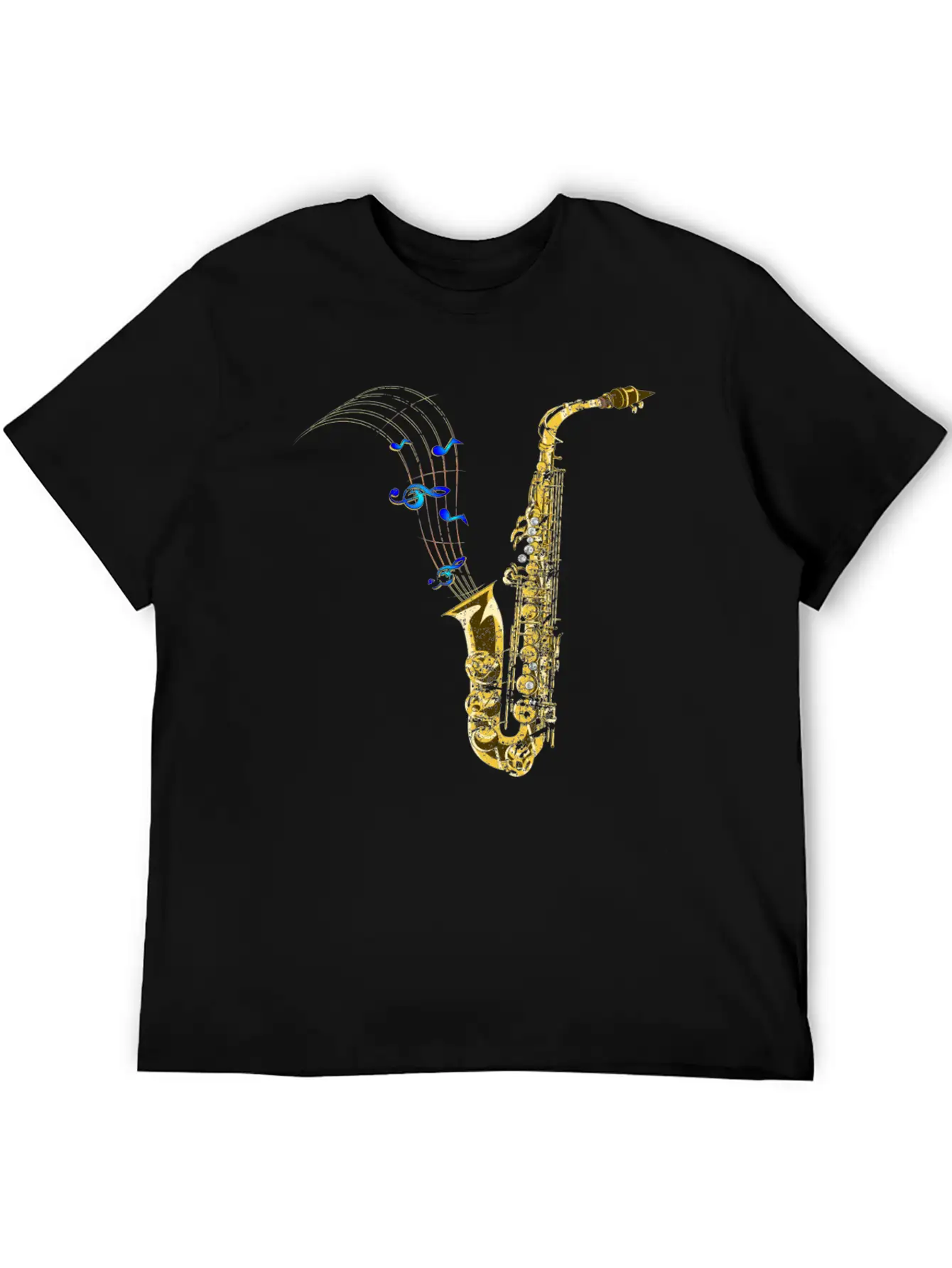 Saxophone Music Unisex Casual T-Shirt – Clean Design For Daily Comfort