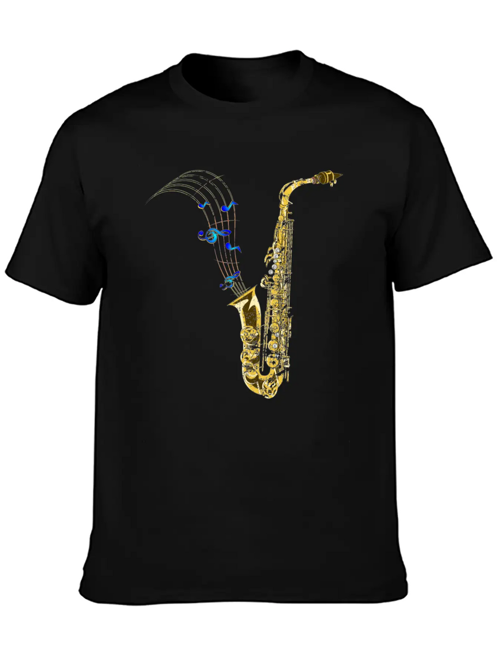 Saxophone Music Unisex Casual T-Shirt – Clean Design For Daily Comfort