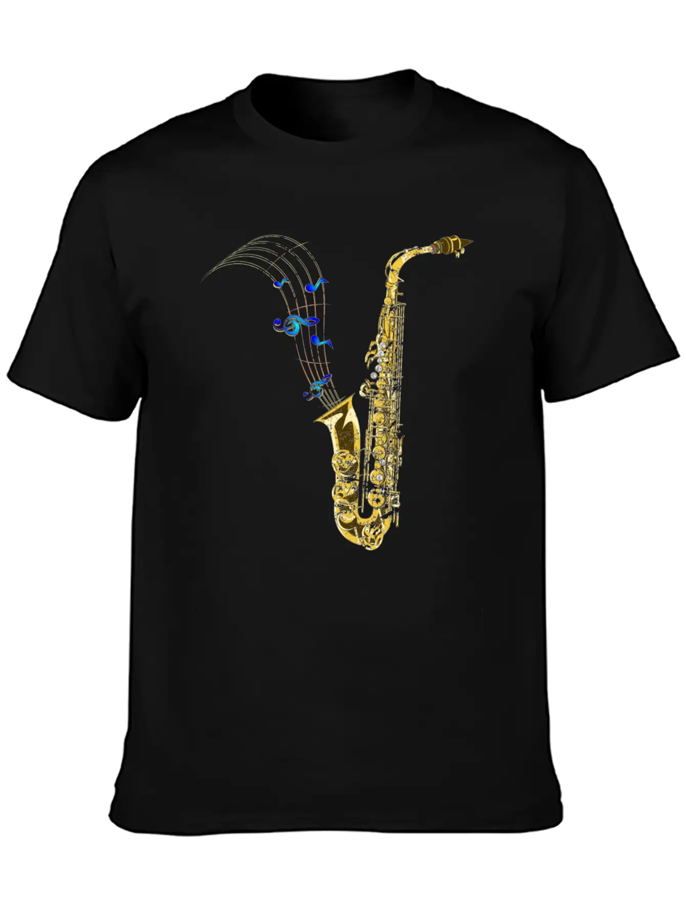 Saxophone Music Unisex Casual T-Shirt – Clean Design For Daily Comfort