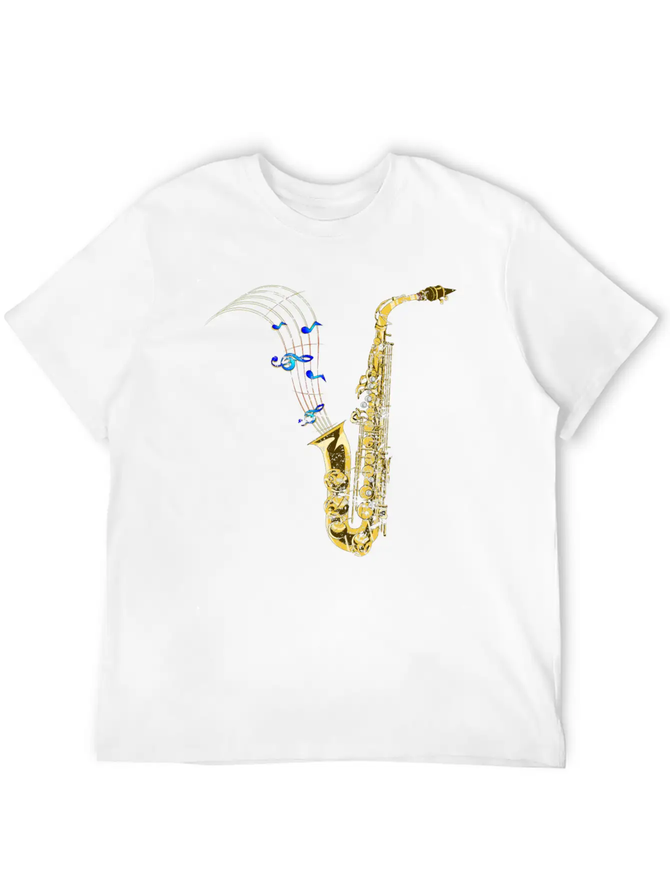 Saxophone Music Unisex Casual T-Shirt – Clean Design For Daily Comfort