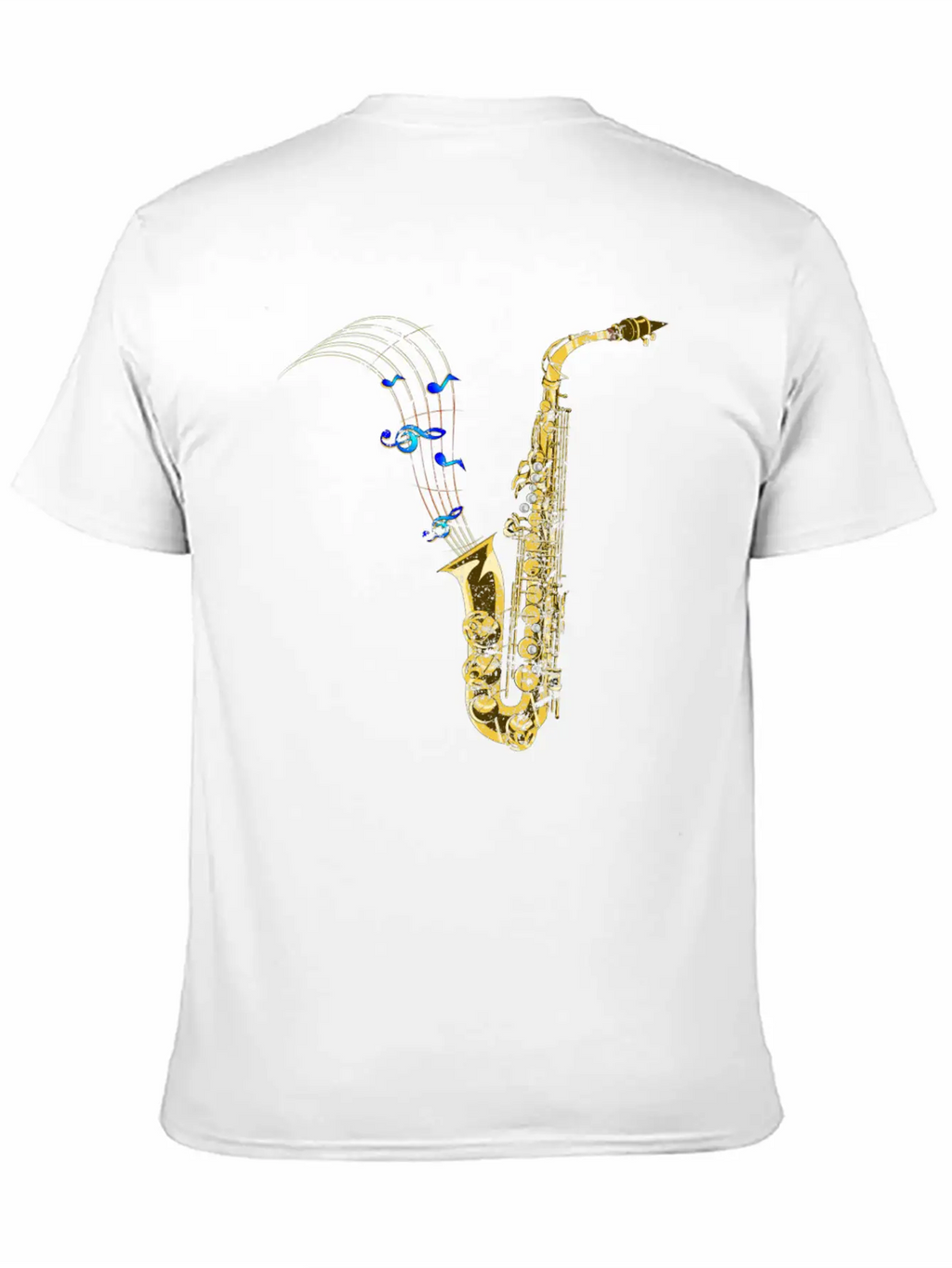 Saxophone Music Unisex Casual T-Shirt – Clean Design For Daily Comfort