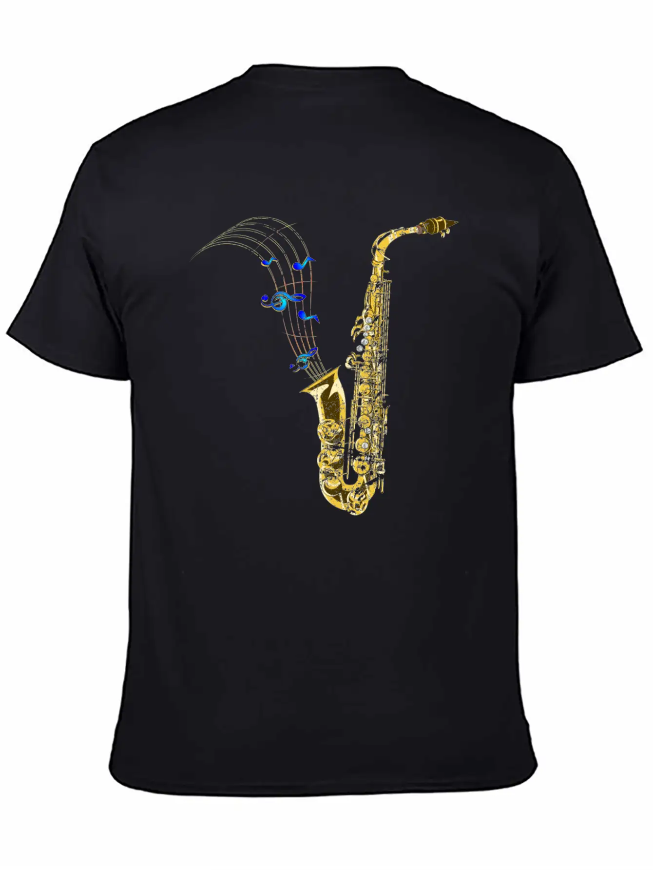 Saxophone Music Unisex Casual T-Shirt – Clean Design For Daily Comfort