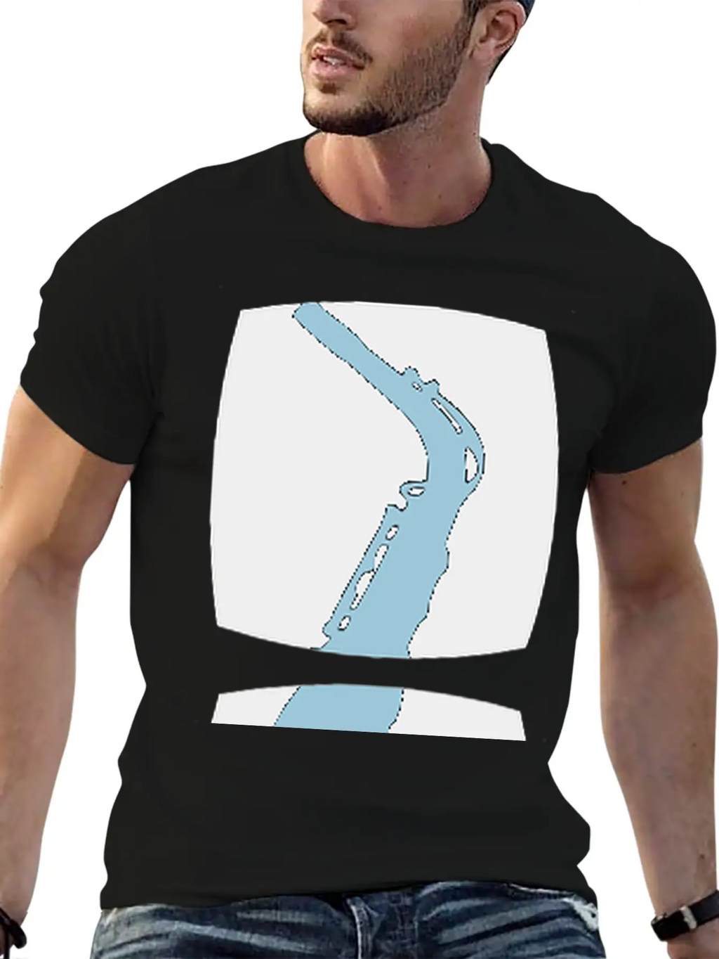 Saxophone Musician Motif Unisex Casual T-Shirt – Clean Design For Daily Comfort