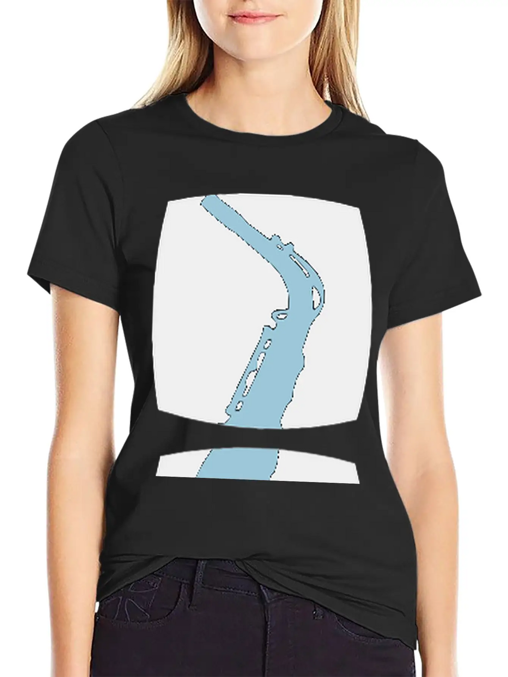 Saxophone Musician Motif Unisex Casual T-Shirt – Clean Design For Daily Comfort
