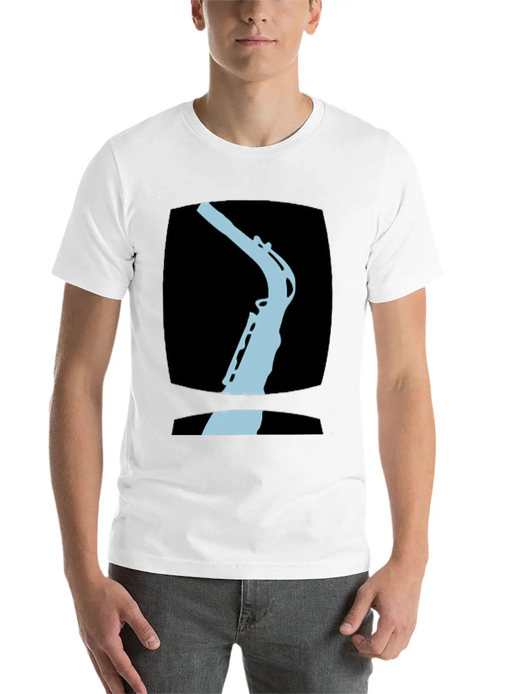 Saxophone Musician Motif Unisex Casual T-Shirt – Clean Design For Daily Comfort