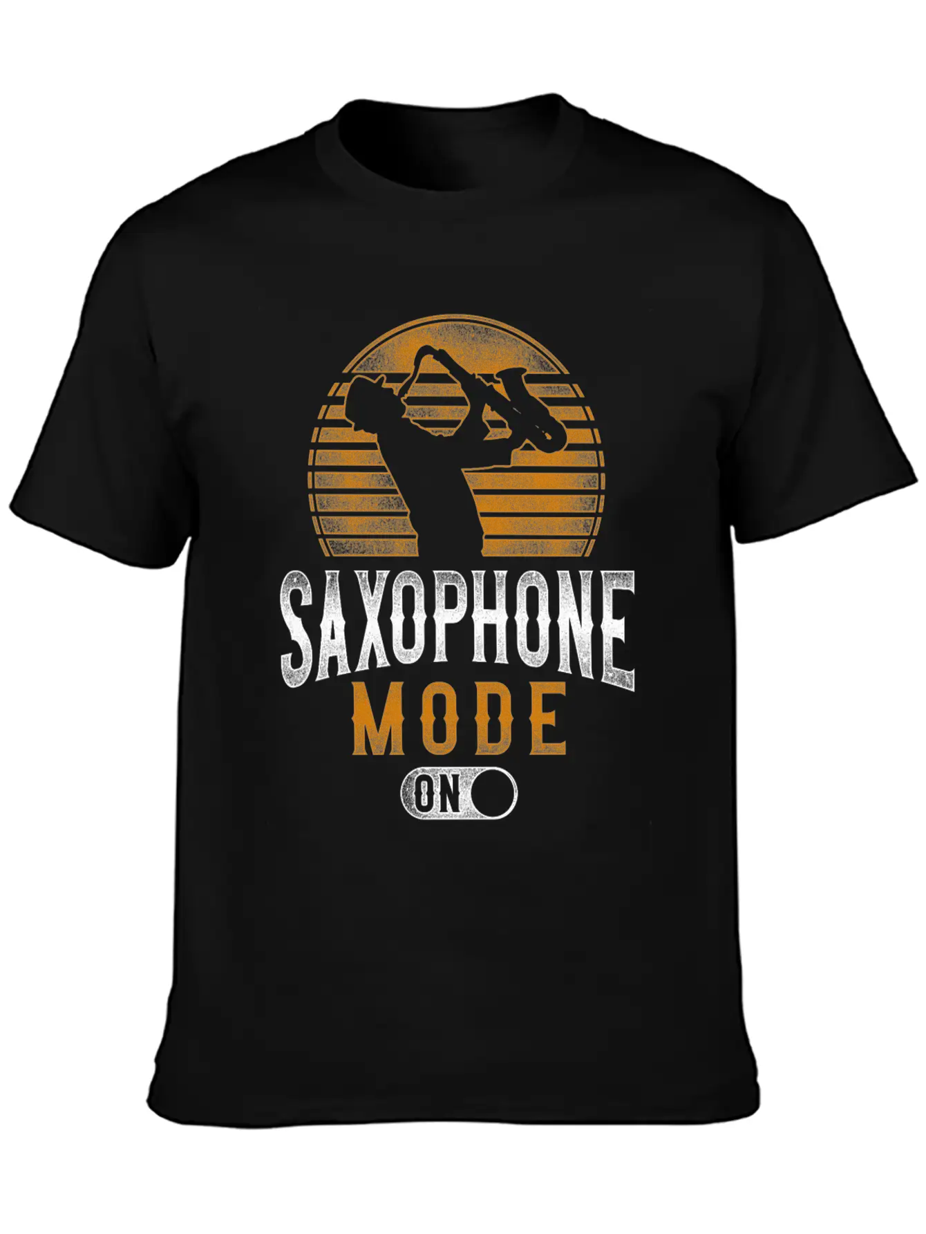 Saxophone Saxophone Mode On Unisex Short Sleeve Soft Cotton T-Shirt – Casual Everyday Wear
