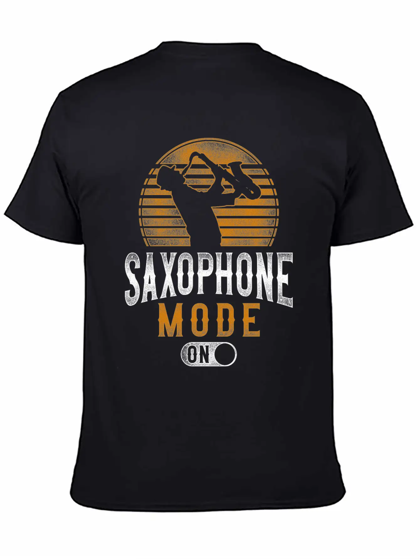 Saxophone Saxophone Mode On Unisex Short Sleeve Soft Cotton T-Shirt – Casual Everyday Wear