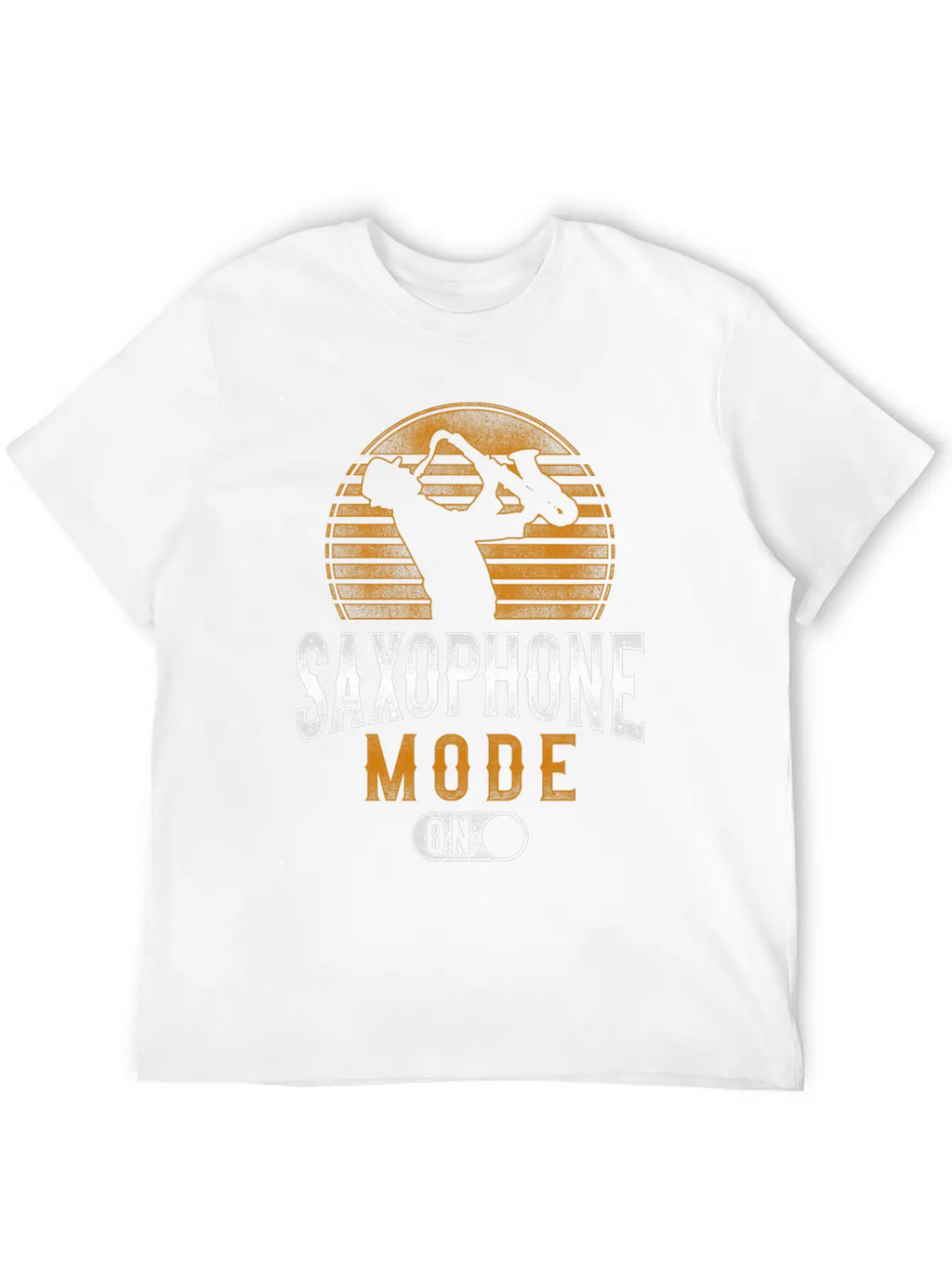 Saxophone Saxophone Mode On Unisex Short Sleeve Soft Cotton T-Shirt – Casual Everyday Wear