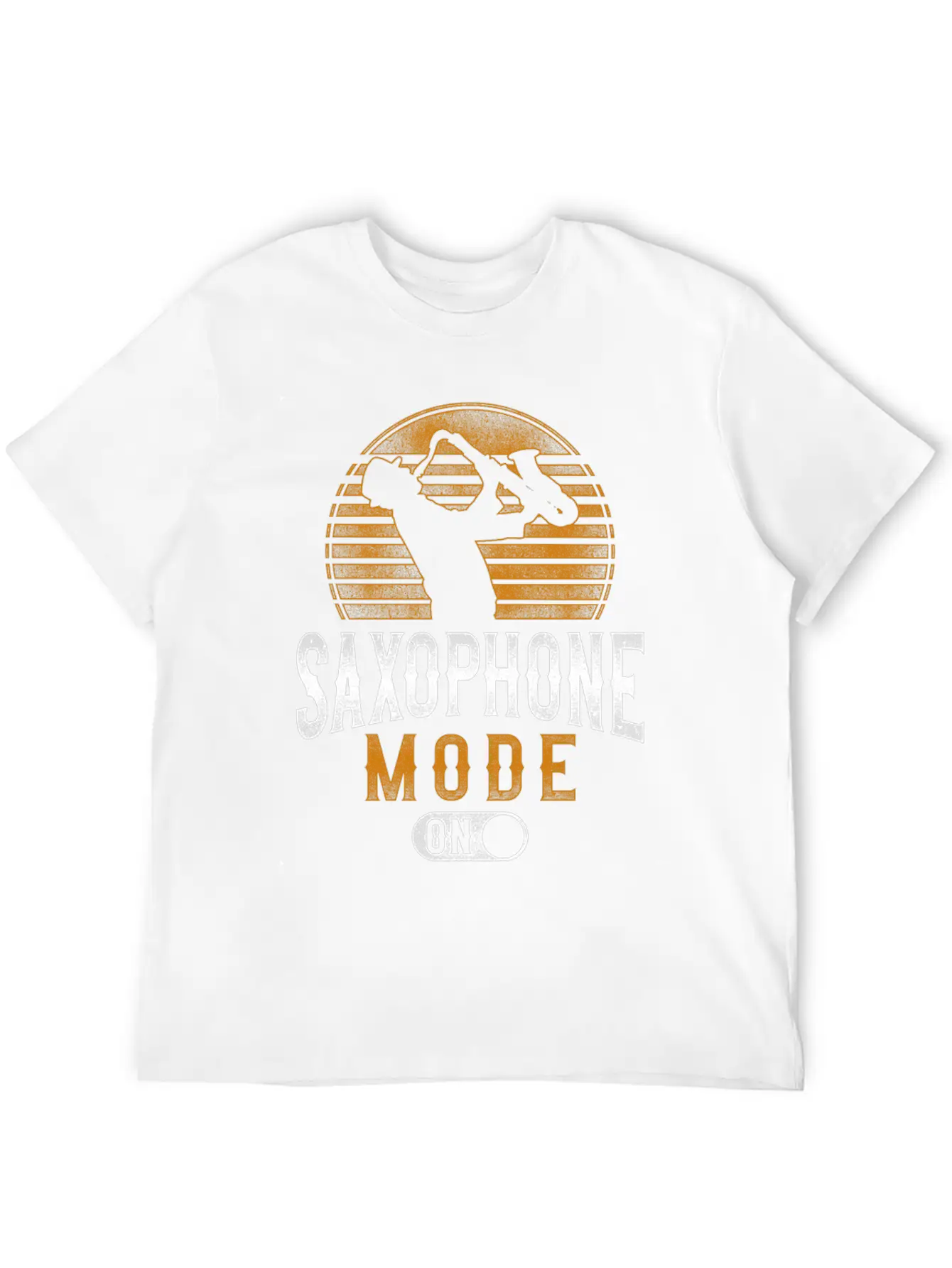 Saxophone Saxophone Mode On Unisex Short Sleeve Soft Cotton T-Shirt – Casual Everyday Wear