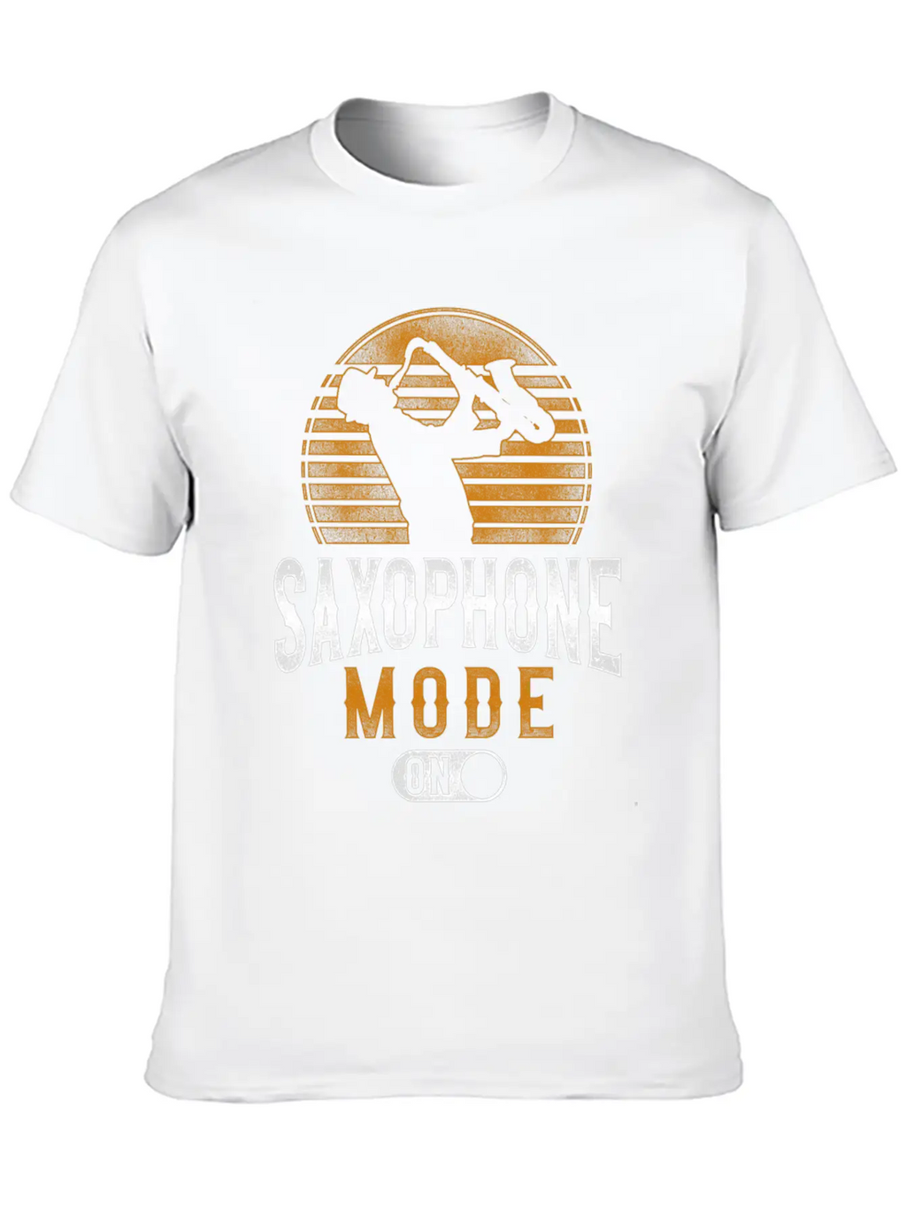 Saxophone Saxophone Mode On Unisex Short Sleeve Soft Cotton T-Shirt – Casual Everyday Wear