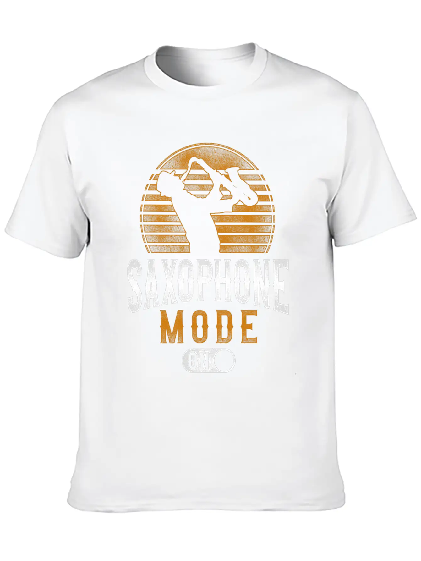 Saxophone Saxophone Mode On Unisex Short Sleeve Soft Cotton T-Shirt – Casual Everyday Wear