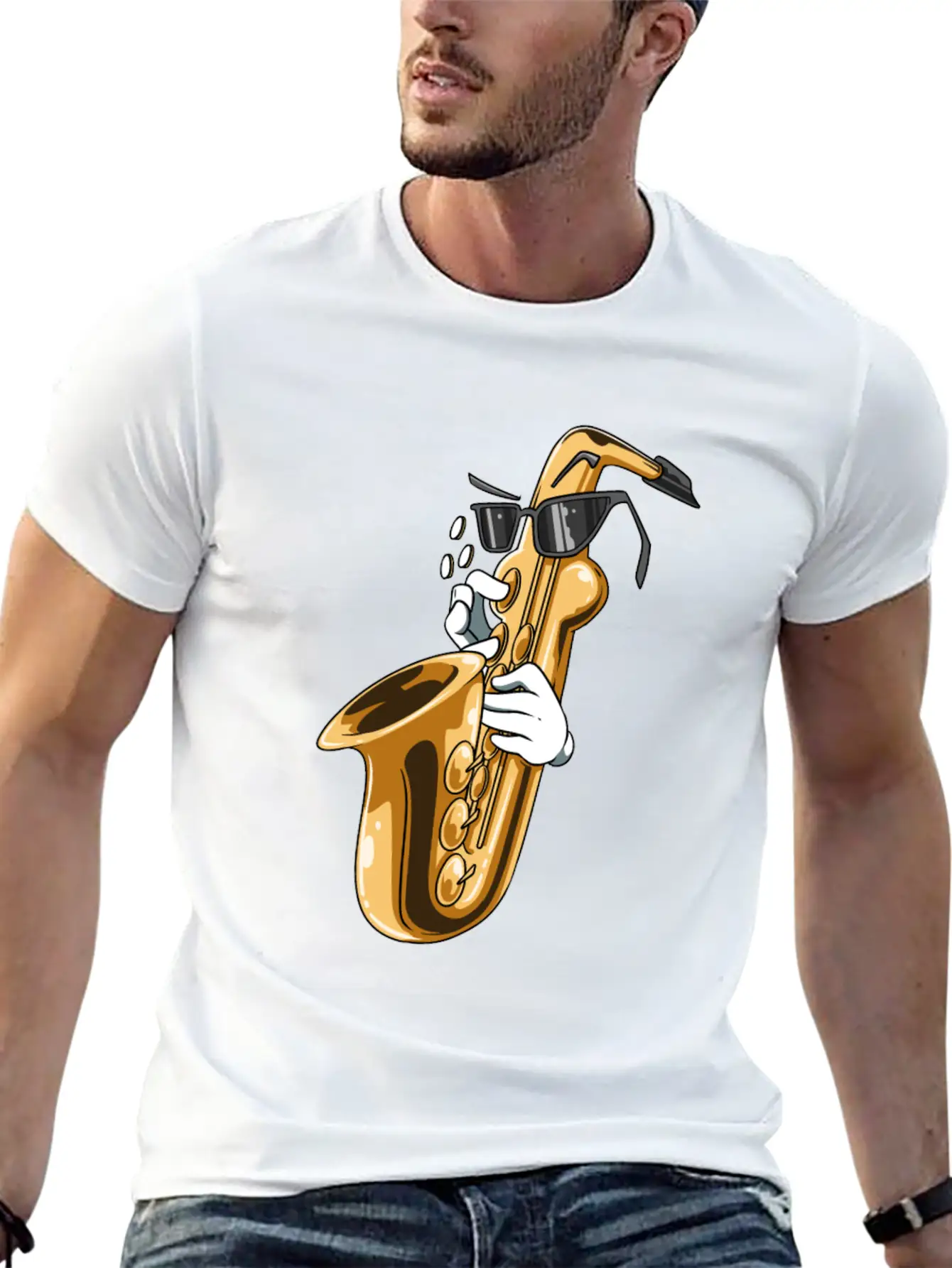 Saxophone Saxophone Music For A Saxophonist Unisex Casual T-Shirt – Clean Design For Daily Comfort