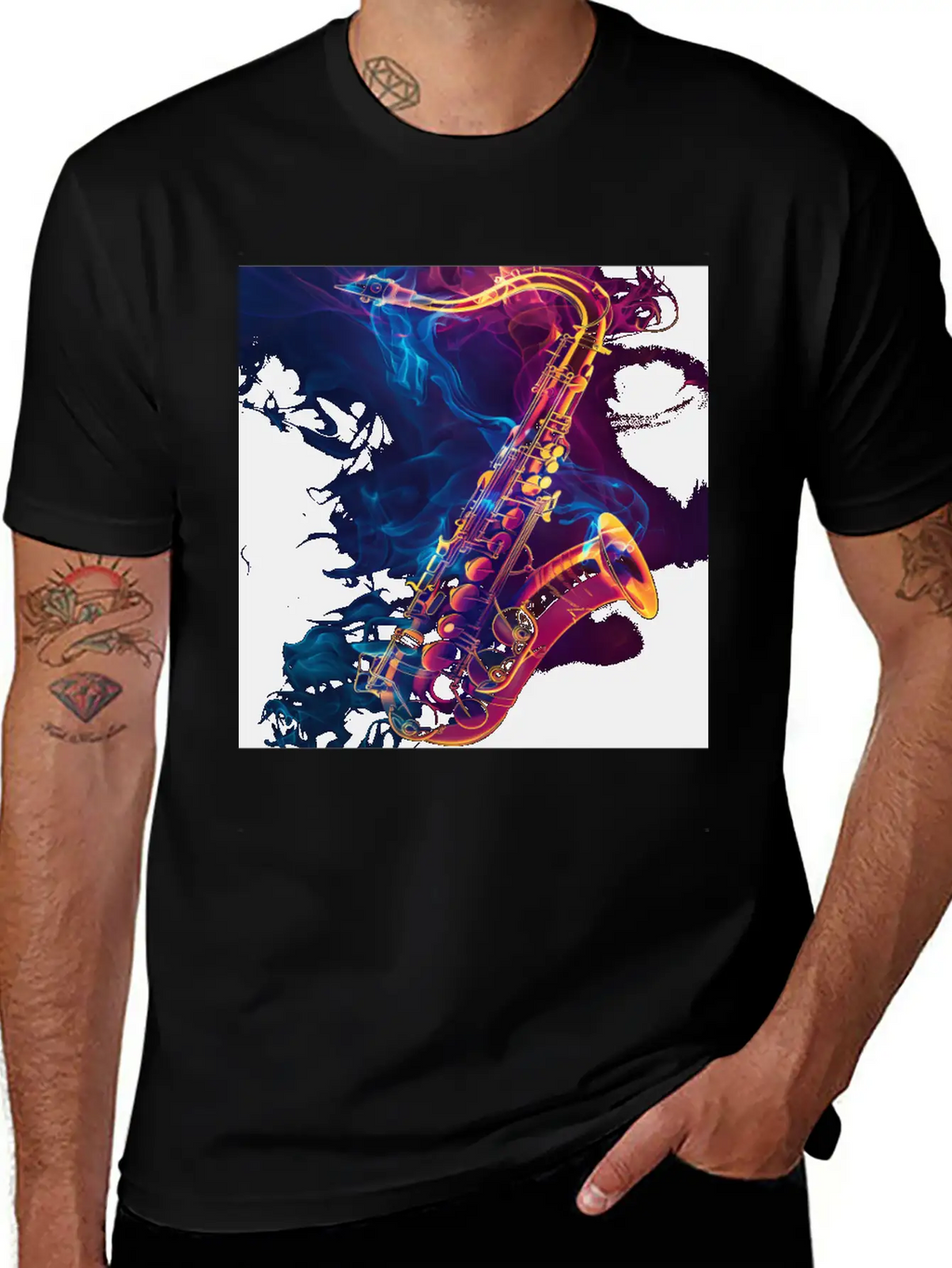 Saxophone Unisex Casual T-Shirt – Clean Design For Daily Comfort