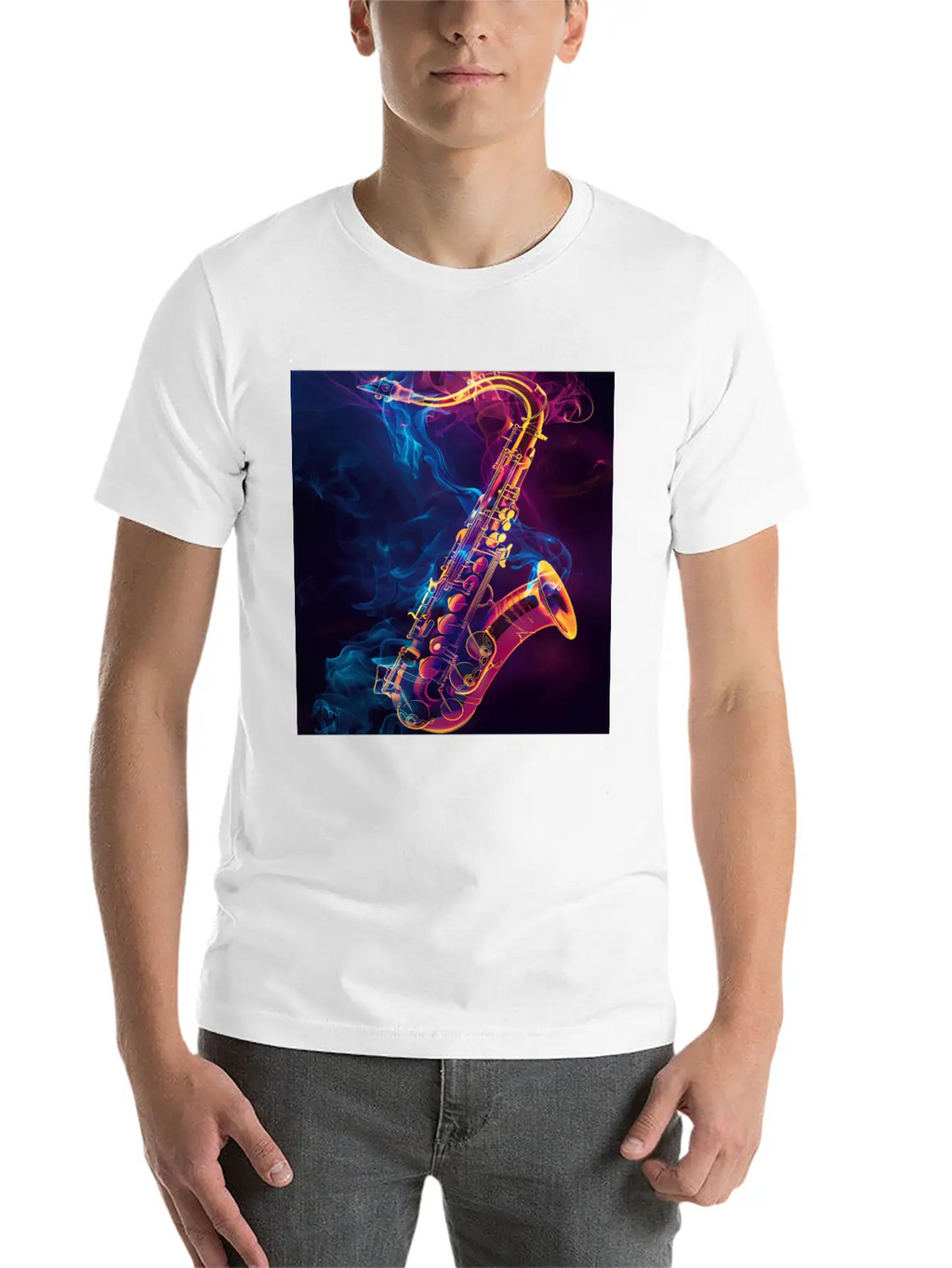 Saxophone Unisex Casual T-Shirt – Clean Design For Daily Comfort