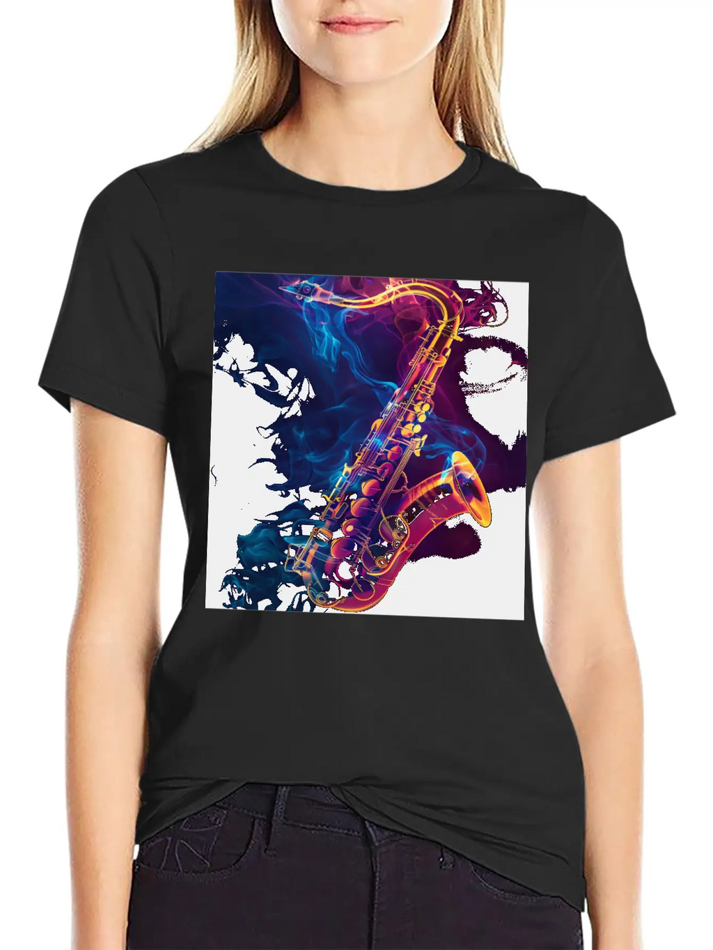 Saxophone Unisex Casual T-Shirt – Clean Design For Daily Comfort