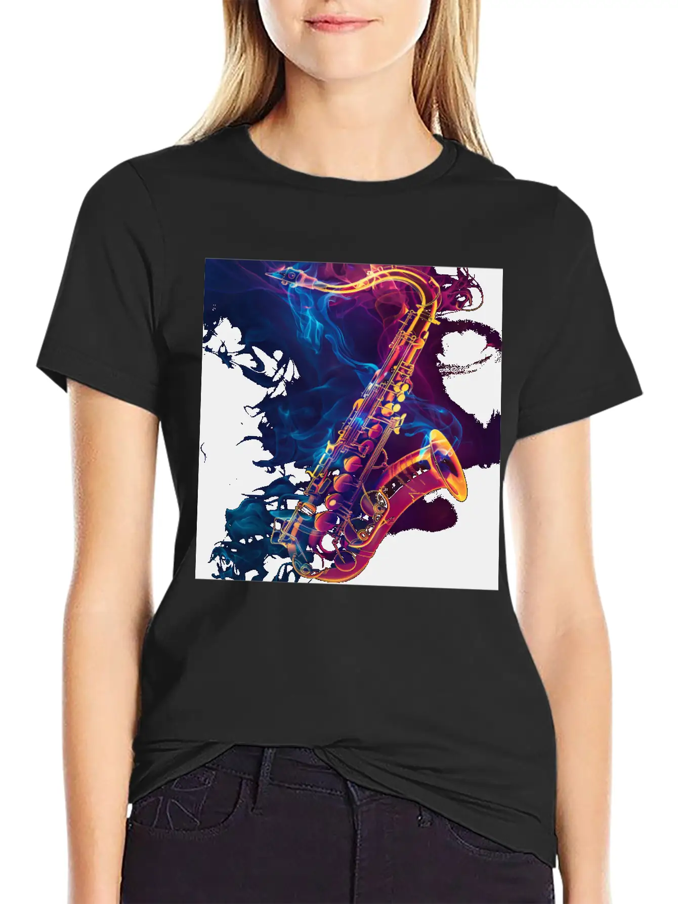 Saxophone Unisex Casual T-Shirt – Clean Design For Daily Comfort