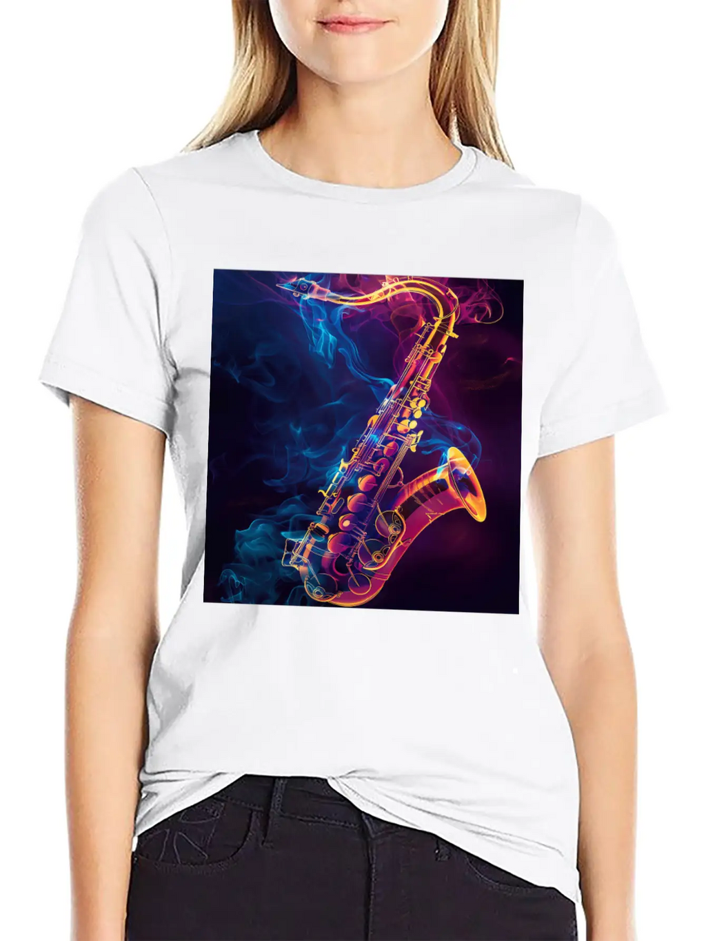 Saxophone Unisex Casual T-Shirt – Clean Design For Daily Comfort