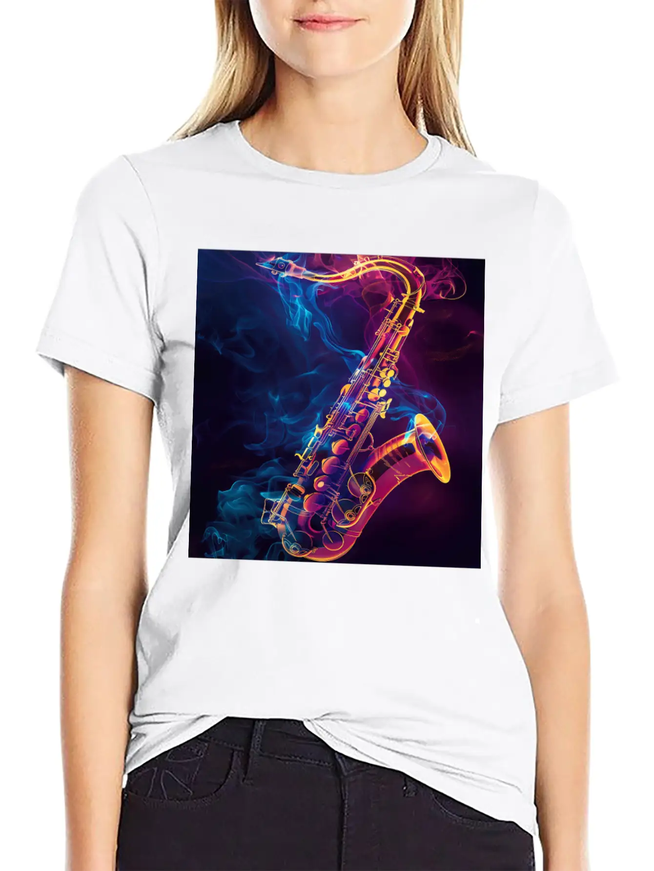 Saxophone Unisex Casual T-Shirt – Clean Design For Daily Comfort