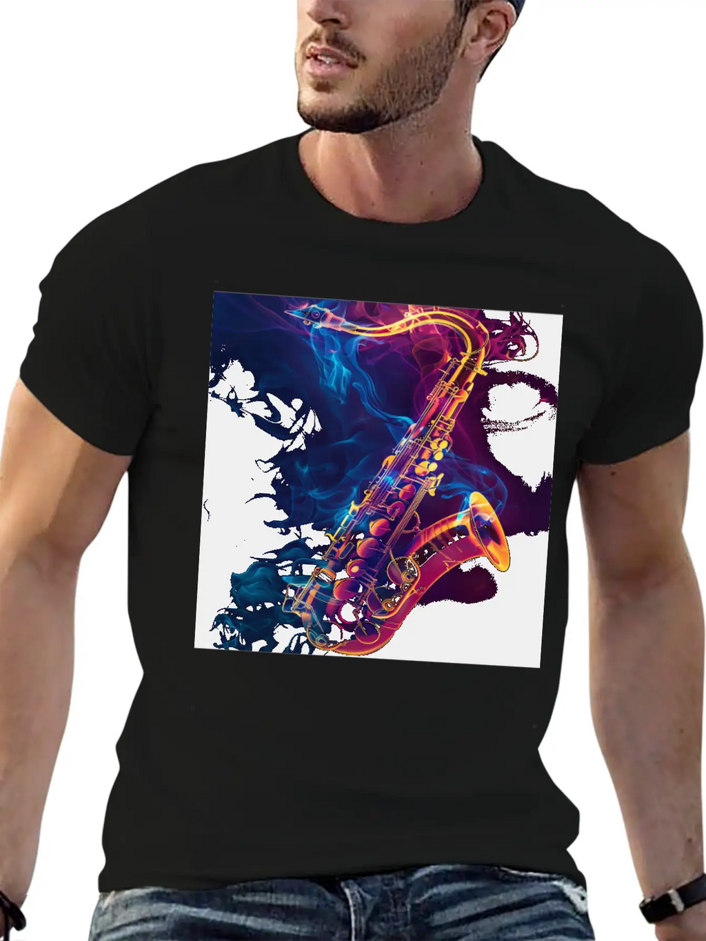 Saxophone Unisex Casual T-Shirt – Clean Design For Daily Comfort
