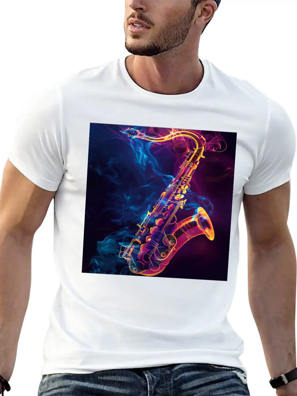 Saxophone Unisex Casual T-Shirt – Clean Design For Daily Comfort
