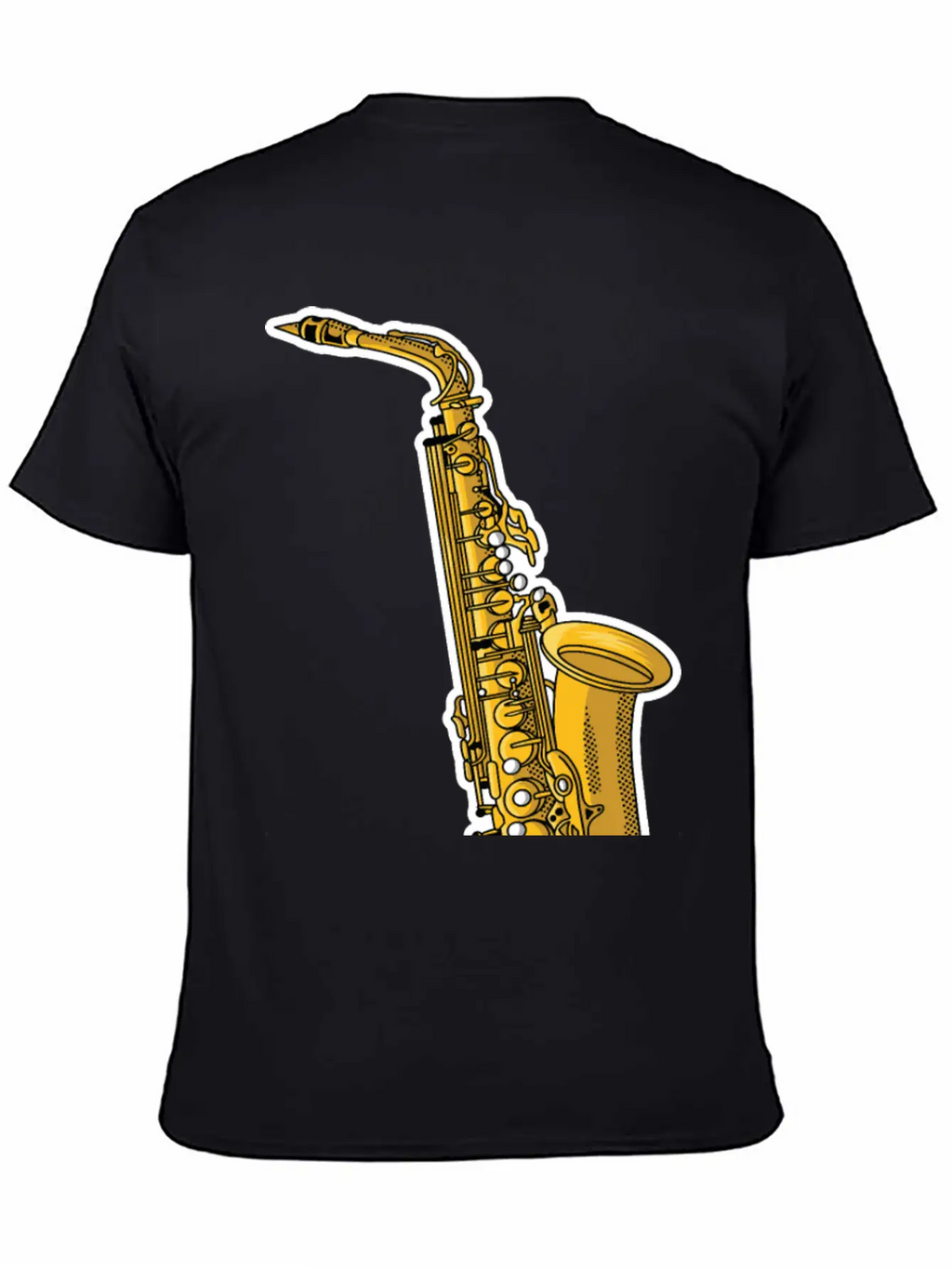 Saxophone - Wind Instrument Casual Graphic T-Shirt – Simple And Comfortable Daily Wear