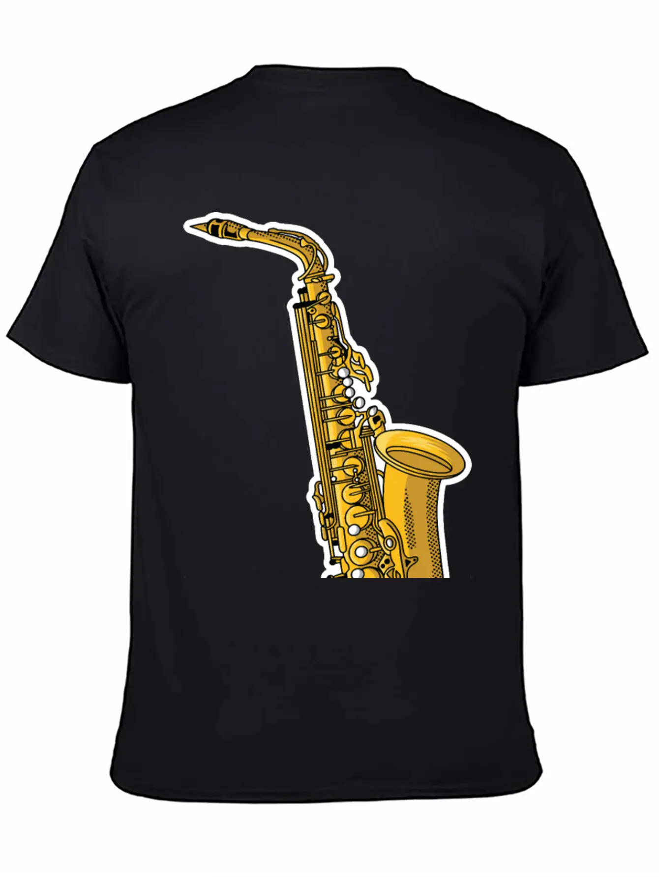 Saxophone - Wind Instrument Casual Graphic T-Shirt – Simple And Comfortable Daily Wear