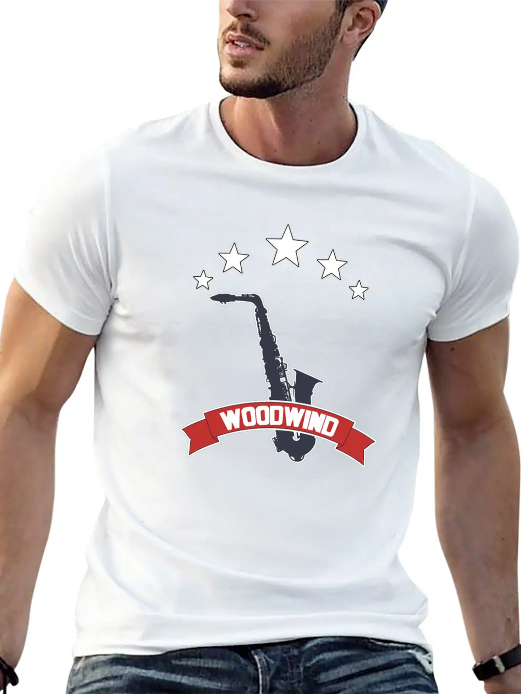 Saxophone Woodwind Classic Fit Graphic Tee For Daily Comfort – Unisex Cotton Shirt