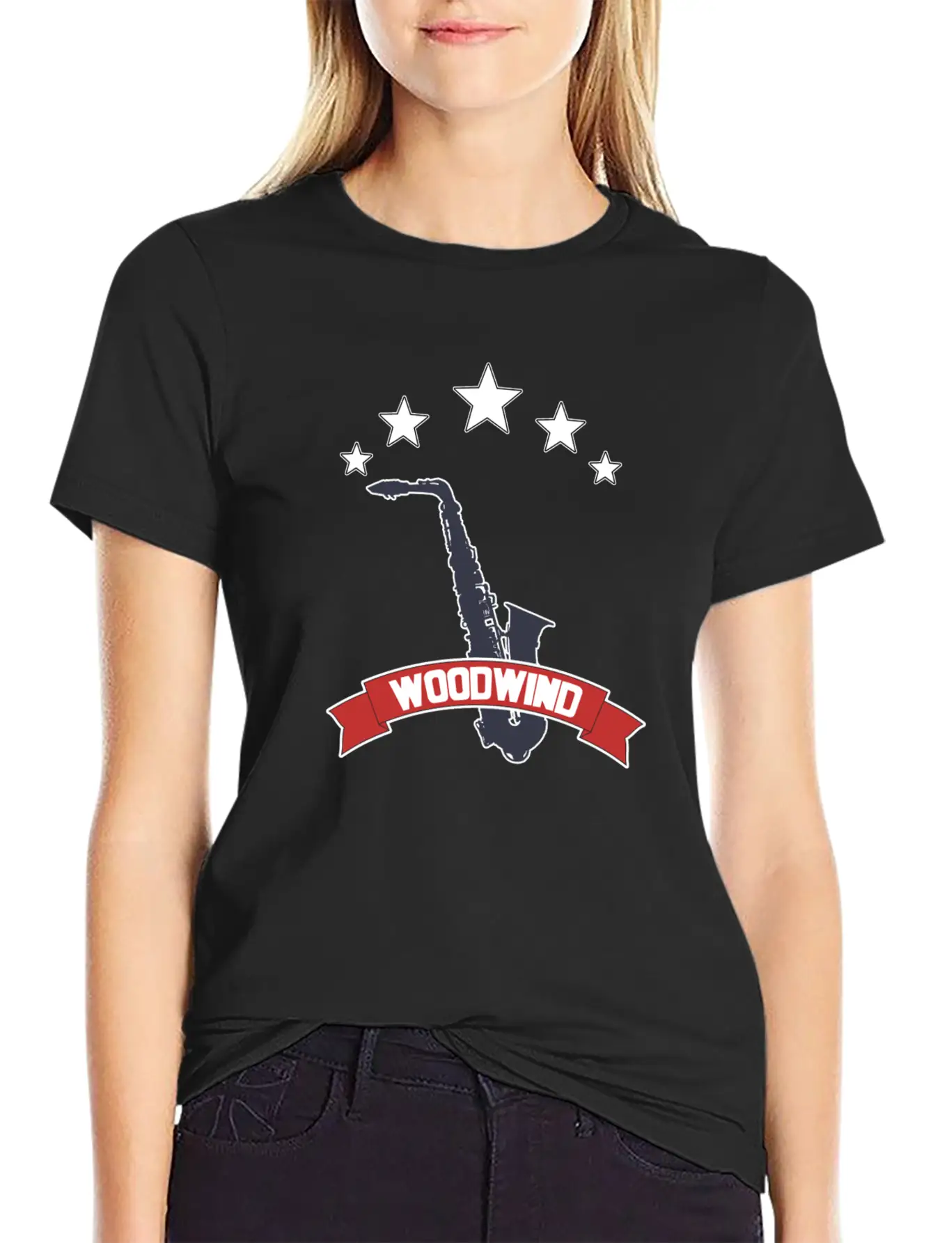 Saxophone Woodwind Classic Fit Graphic Tee For Daily Comfort – Unisex Cotton Shirt