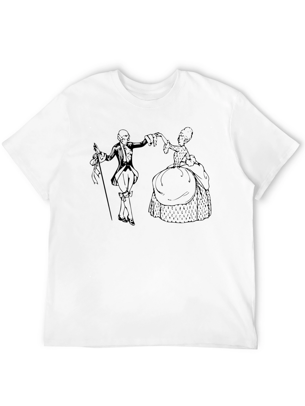 Historical Dance T-Shirt - Elegant Retro Style