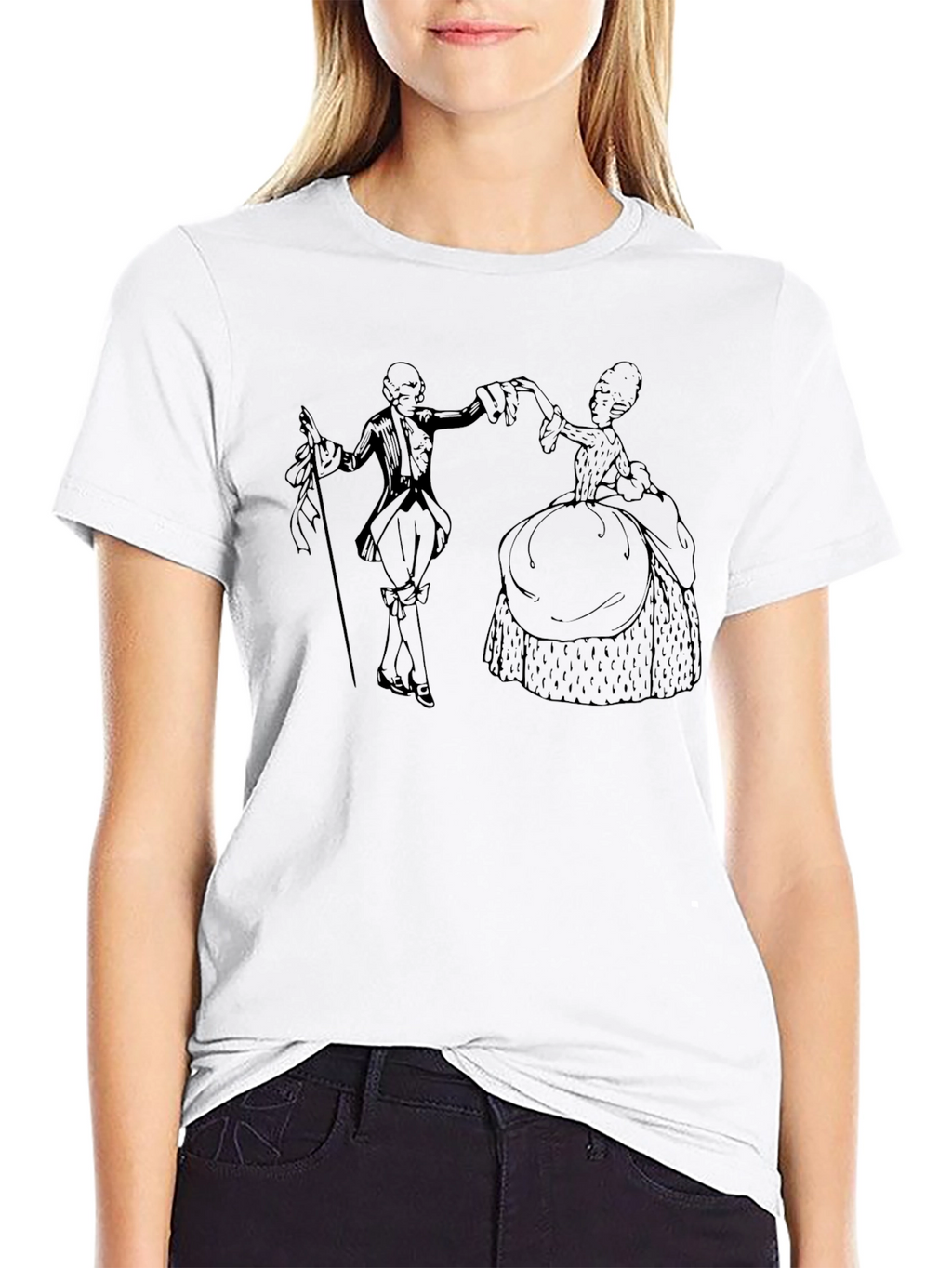 Historical Dance T-Shirt - Elegant Retro Style