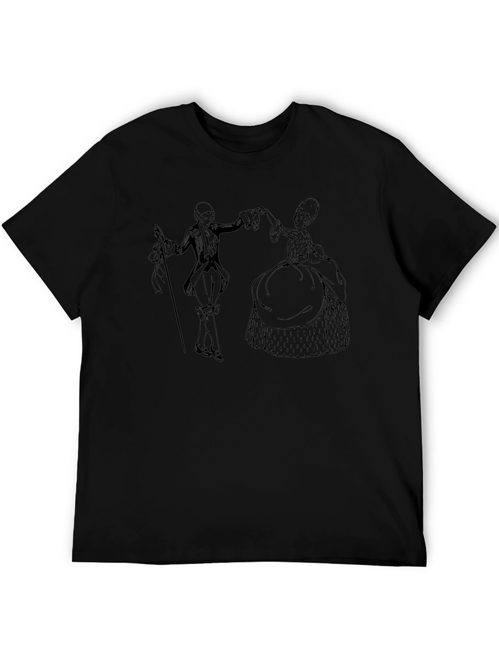 Historical Dance T-Shirt - Elegant Retro Style