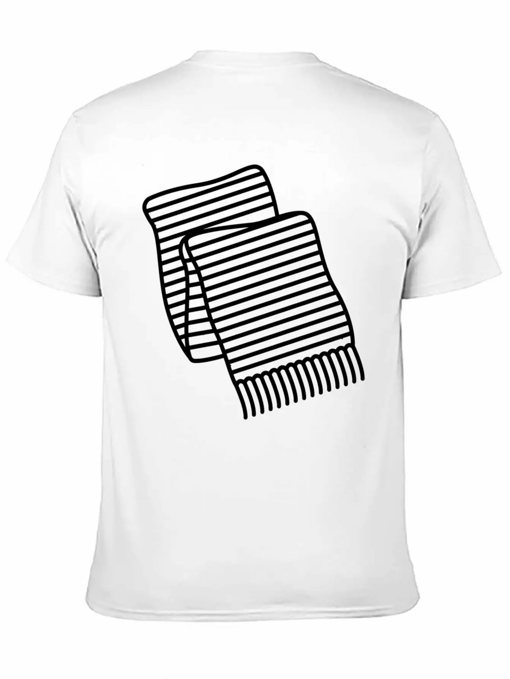 Scarf Cloth Accessory Cold Winter Icon Breathable Soft Cotton T-Shirt – Timeless Casual Look