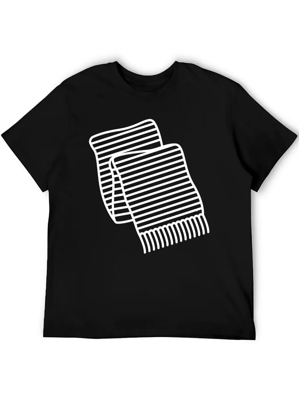 Scarf Cloth Accessory Cold Winter Icon Breathable Soft Cotton T-Shirt – Timeless Casual Look