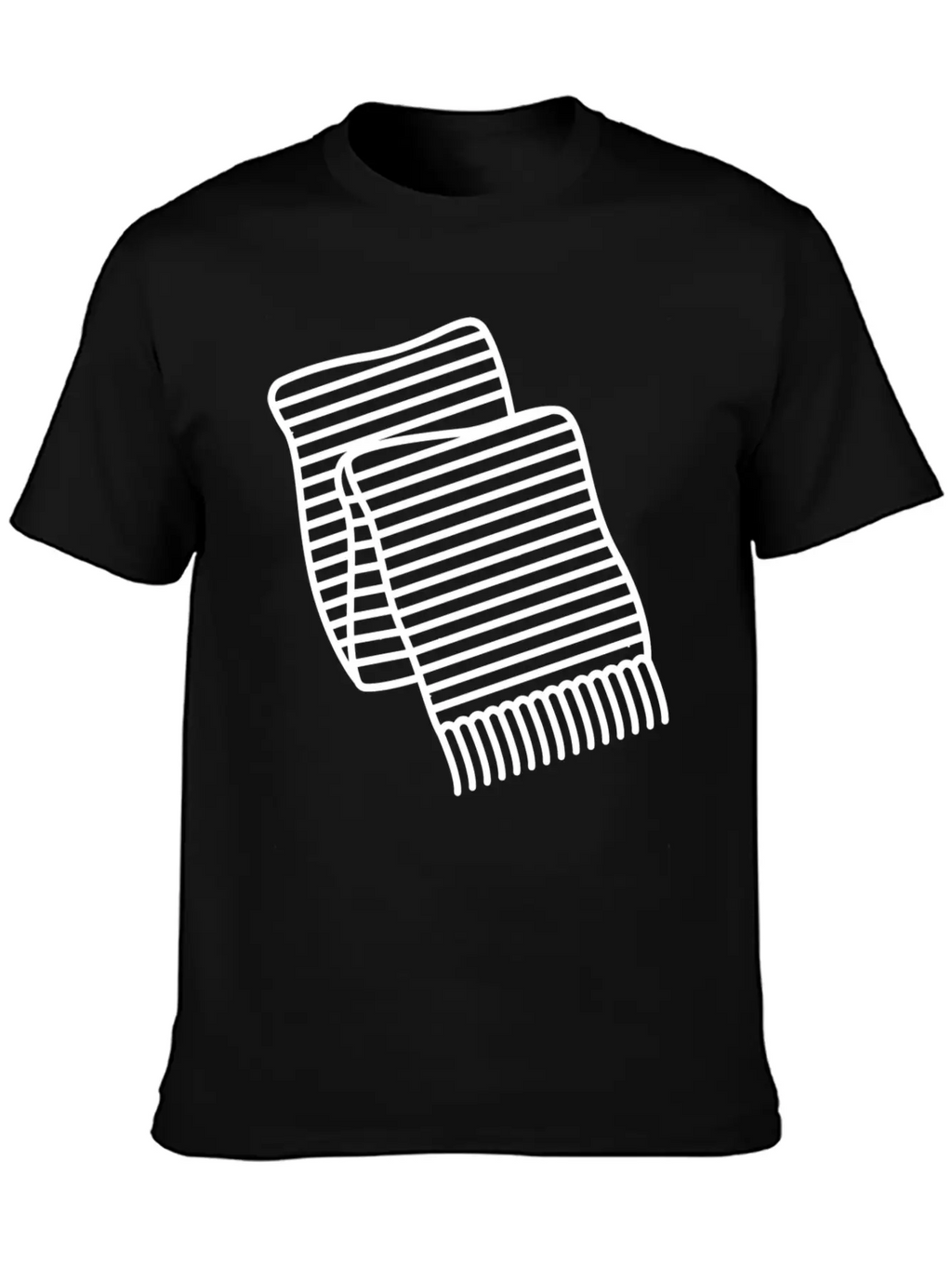 Scarf Cloth Accessory Cold Winter Icon Breathable Soft Cotton T-Shirt – Timeless Casual Look