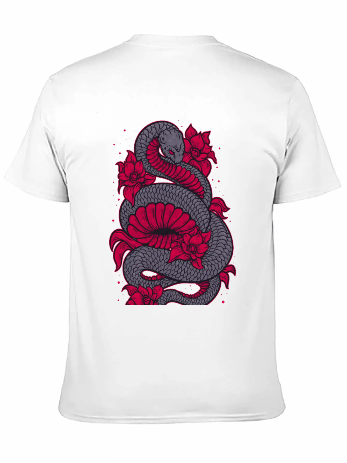 Scary Snake Unisex Casual T-Shirt – Clean Design For Daily Comfort