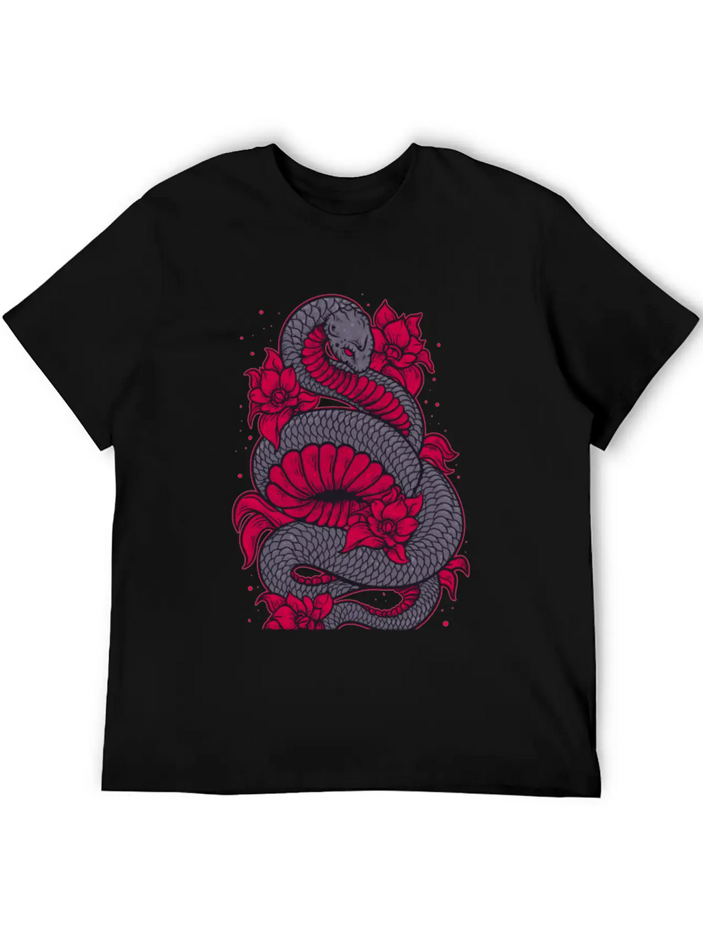 Scary Snake Unisex Casual T-Shirt – Clean Design For Daily Comfort