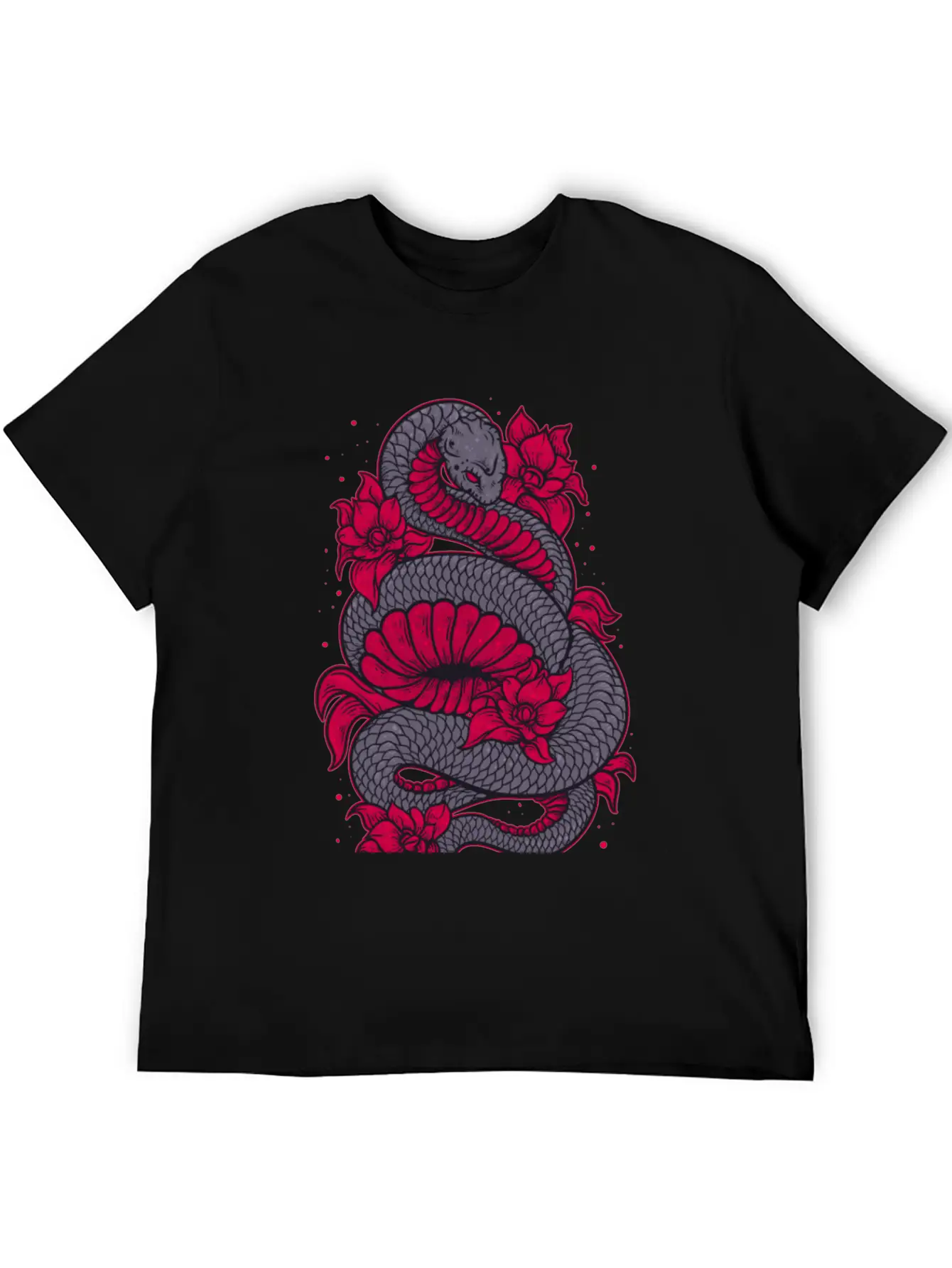 Scary Snake Unisex Casual T-Shirt – Clean Design For Daily Comfort