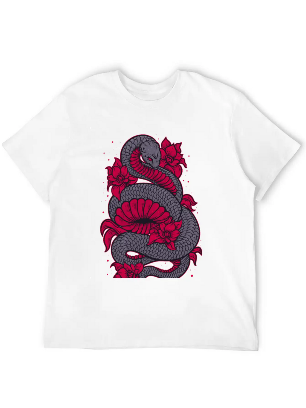 Scary Snake Unisex Casual T-Shirt – Clean Design For Daily Comfort
