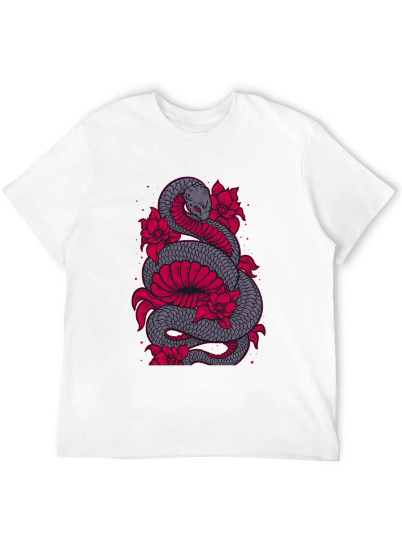 Scary Snake Unisex Casual T-Shirt – Clean Design For Daily Comfort